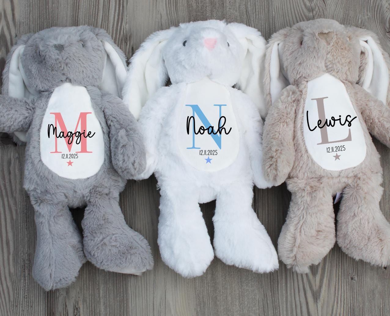 Personalised new born baby teddy, Personalised baby girl teddy gift, Personalised new arrival teddy gift, Personalised baby boy teddy