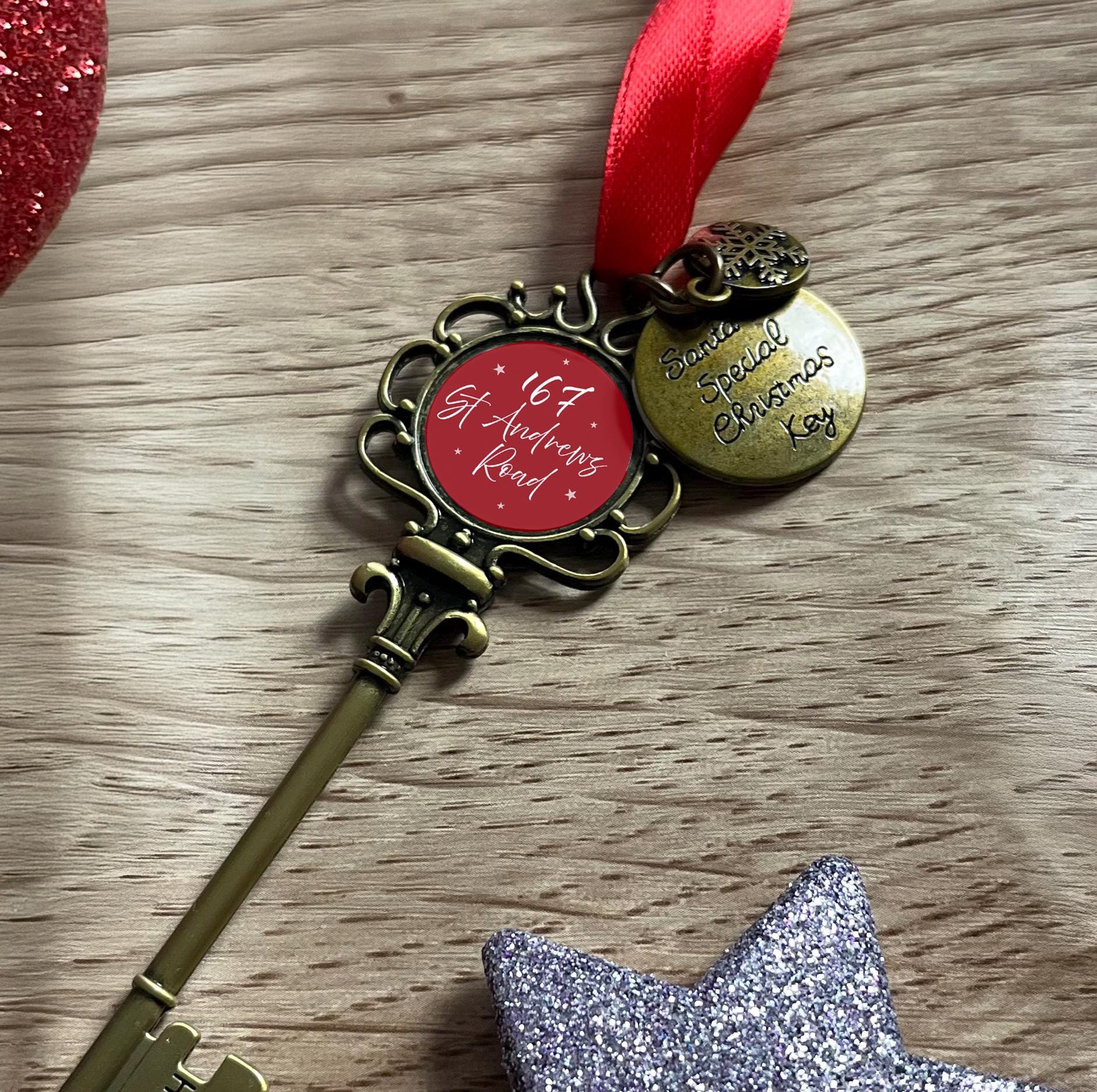 Personalised magic Santa Key , Magic Key for Father Christmas, Christmas Eve Box ,  Personalised magic key , Christmas eve magic key