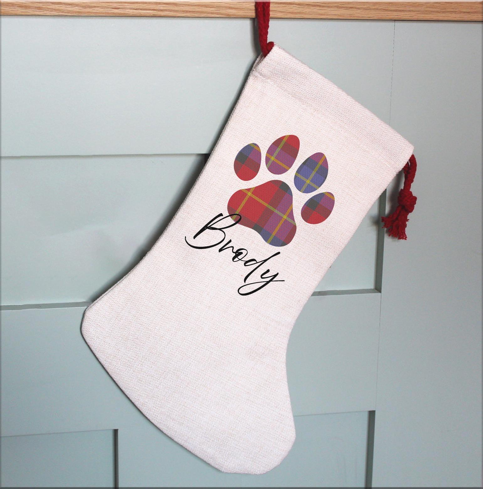 Personalised christmas special delivery from santa paws pet stocking christmas eve box personalised santa sack first christmas gift