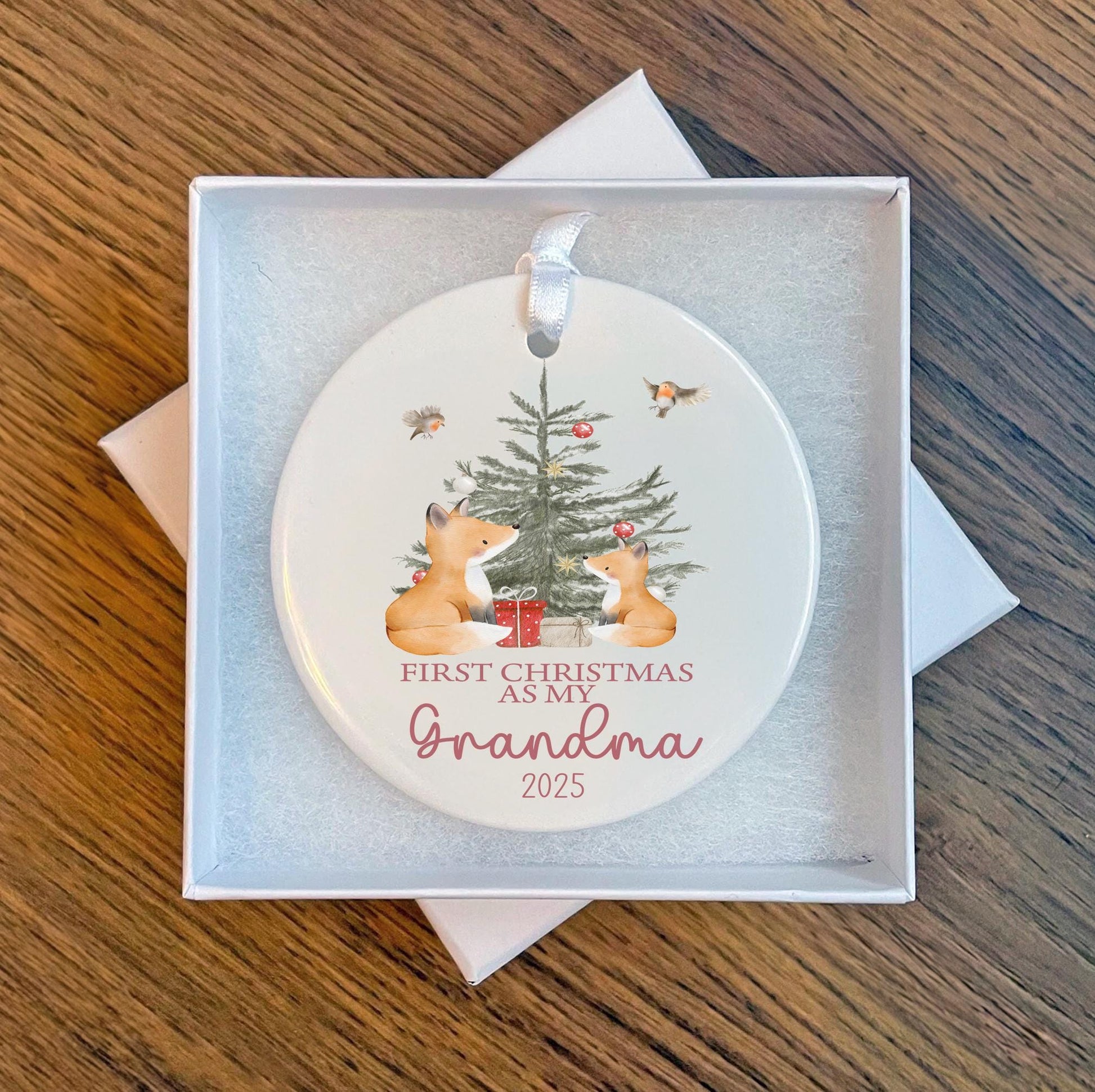 Personalised first christmas as my grandparents bauble , Christmas bauble , Gift for grandma , Gift for gandad , personalised bauble