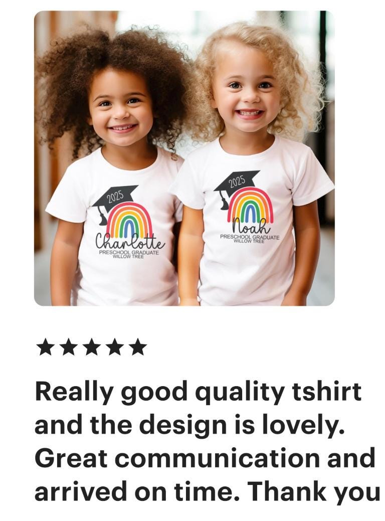 Personalised kids preschool graduation t-shirt, Personalised toddler nursery graduation t-shirt, Personalised graduate preschool top