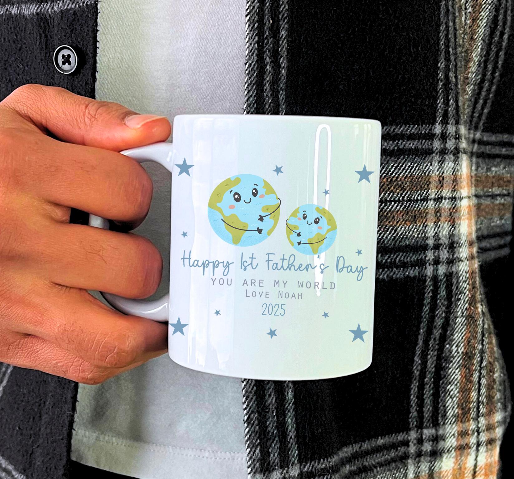 Personalised worlds best dad mug, Worlds best grandad mug, Worlds best dad mug, Personalised first fathers day my, Happy fathers day