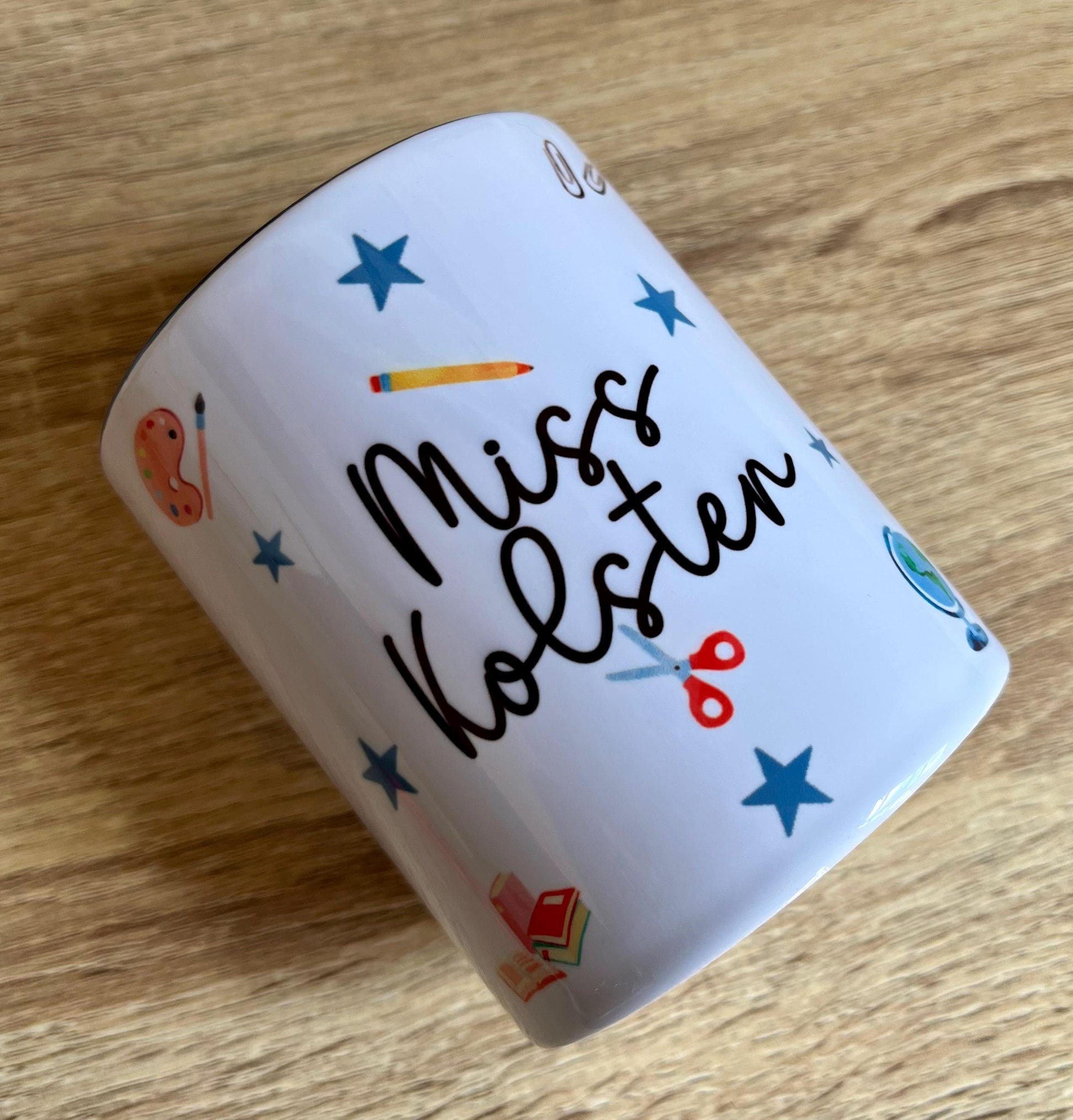 Personalised school teacher pencil stationary pot gift, Teacher stationary pencil pot, Headteacher stationary pencil pot