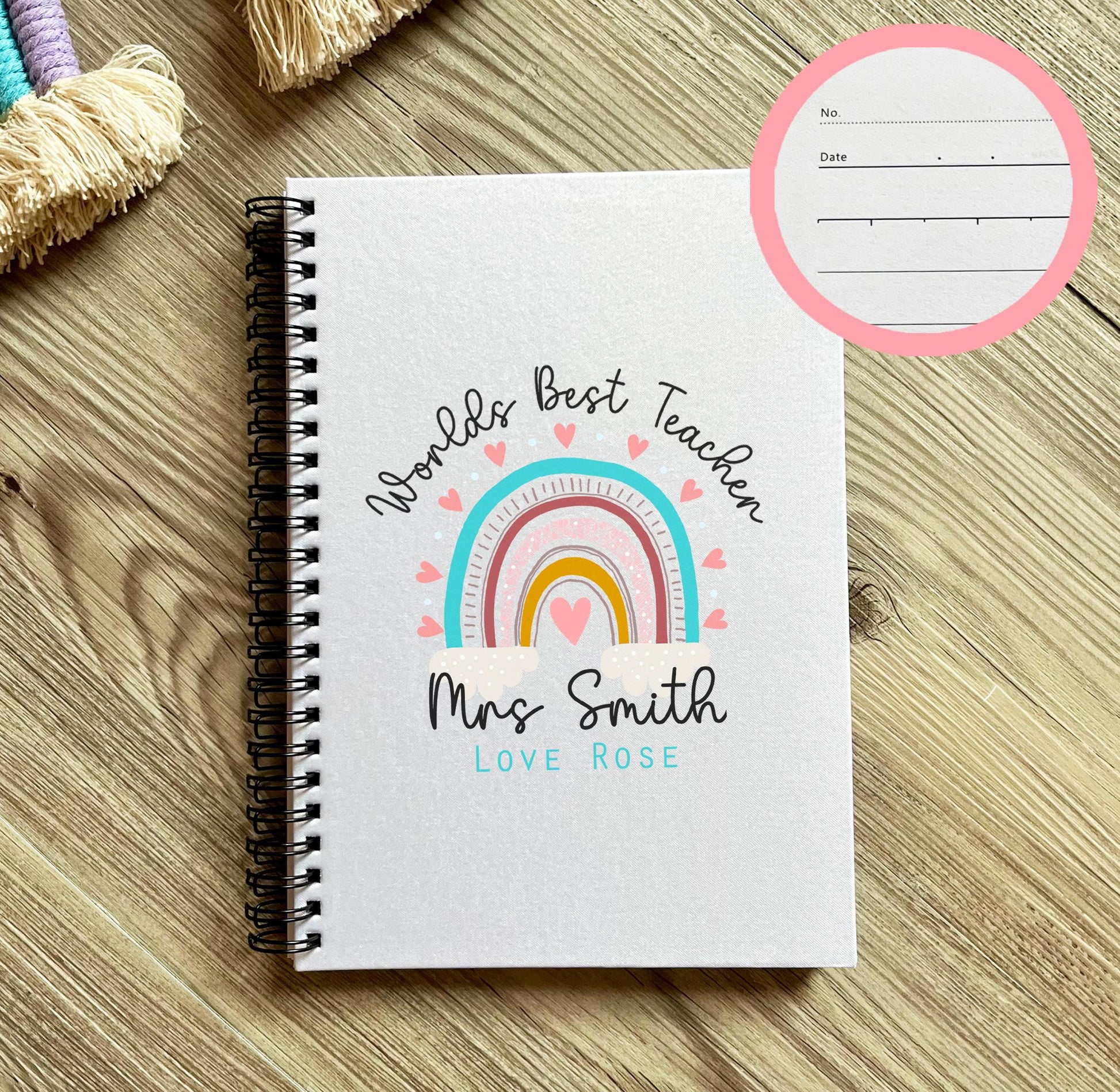 Personalised custom school teacher note book gift, Teacher stationary note book, Headteacher stationary note book, Teacher notebook