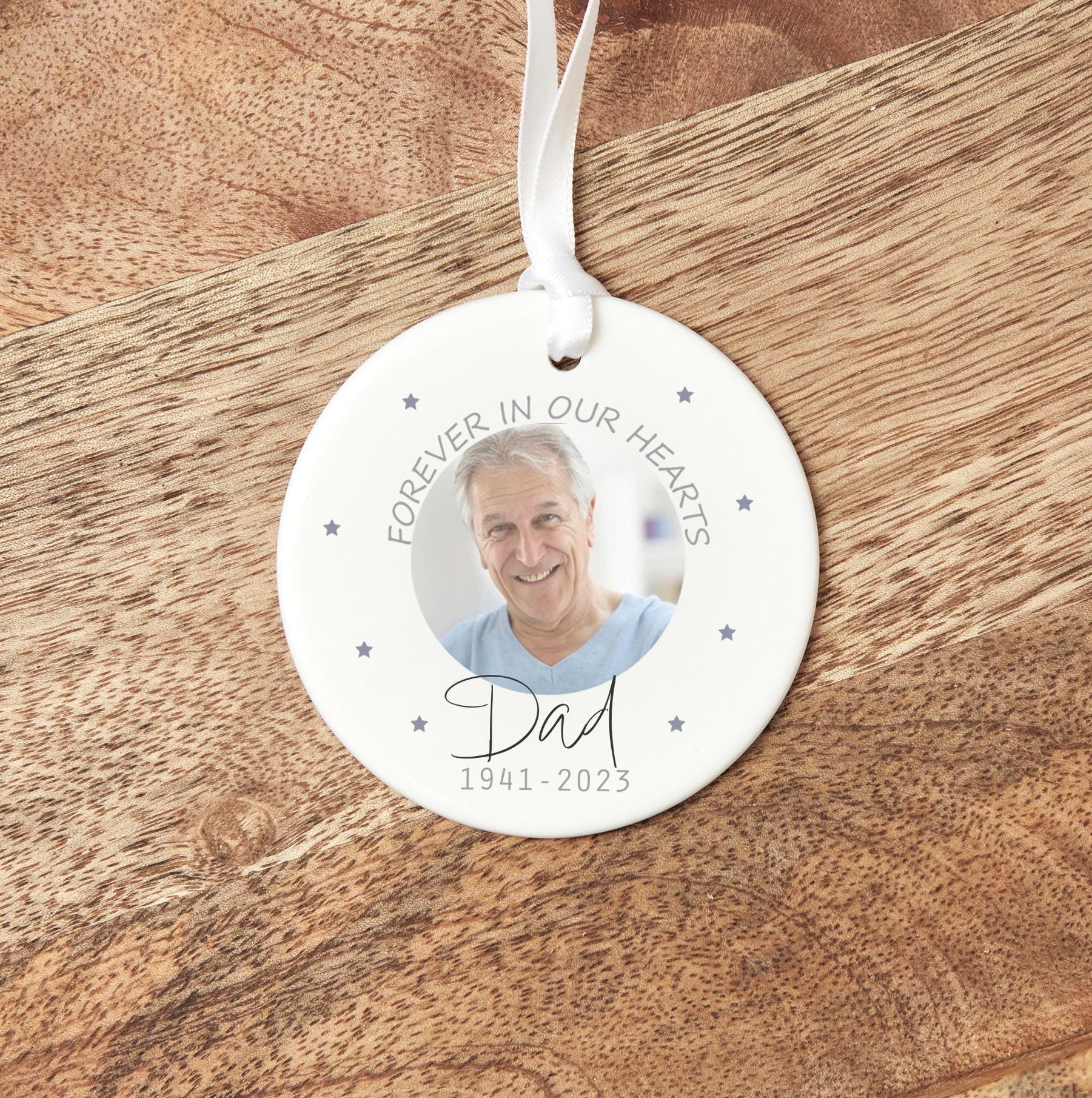 Personalised Memorial Bauble - Personalised Christmas Memory Bauble - Personalised Christmas Ornament - Remembrance Christmas Decoration