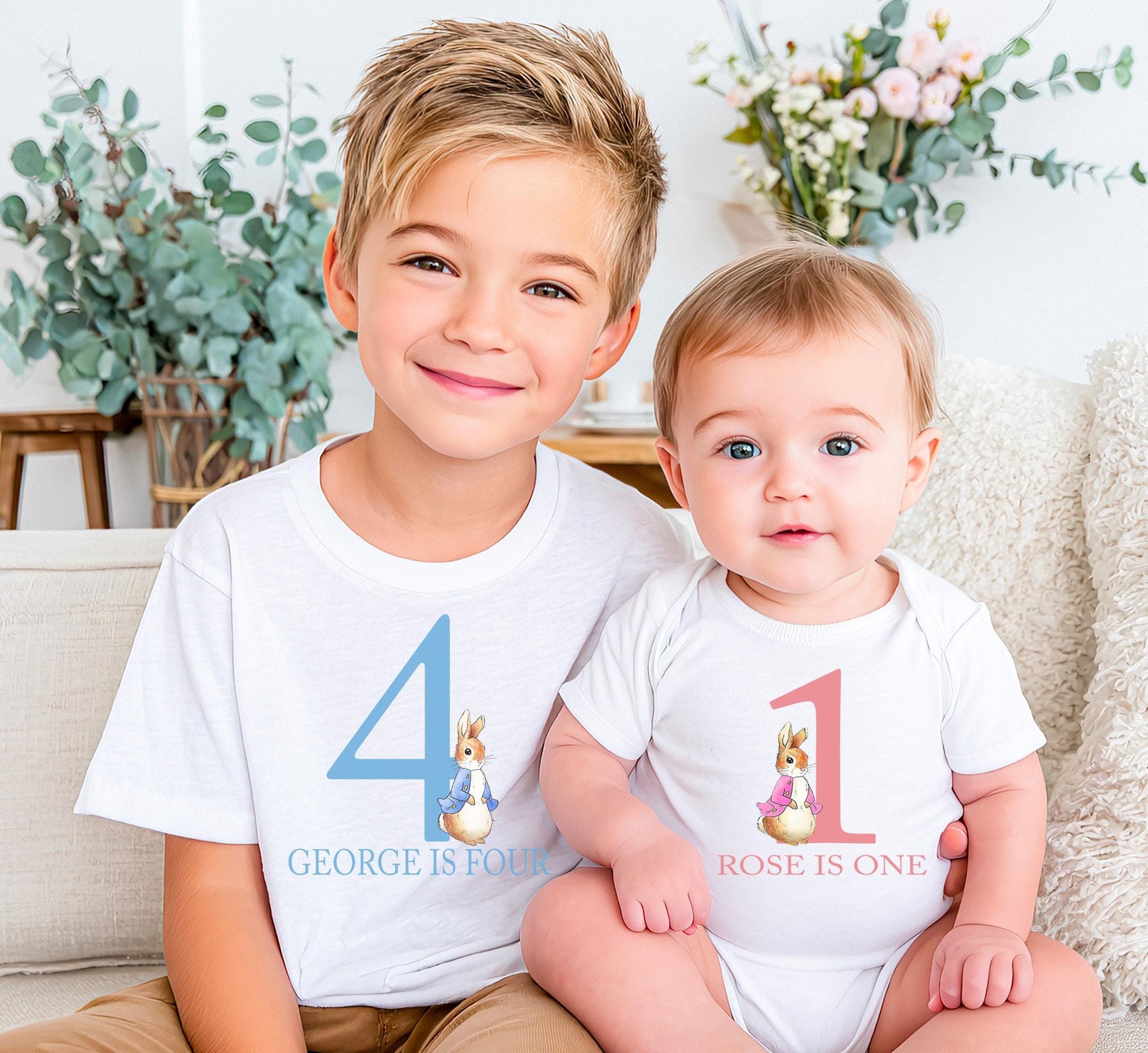 personalised first birthday rabbit baby vest , First birthday rabbit baby vest , 1st birthday rabbit vest , Rabbit themed party