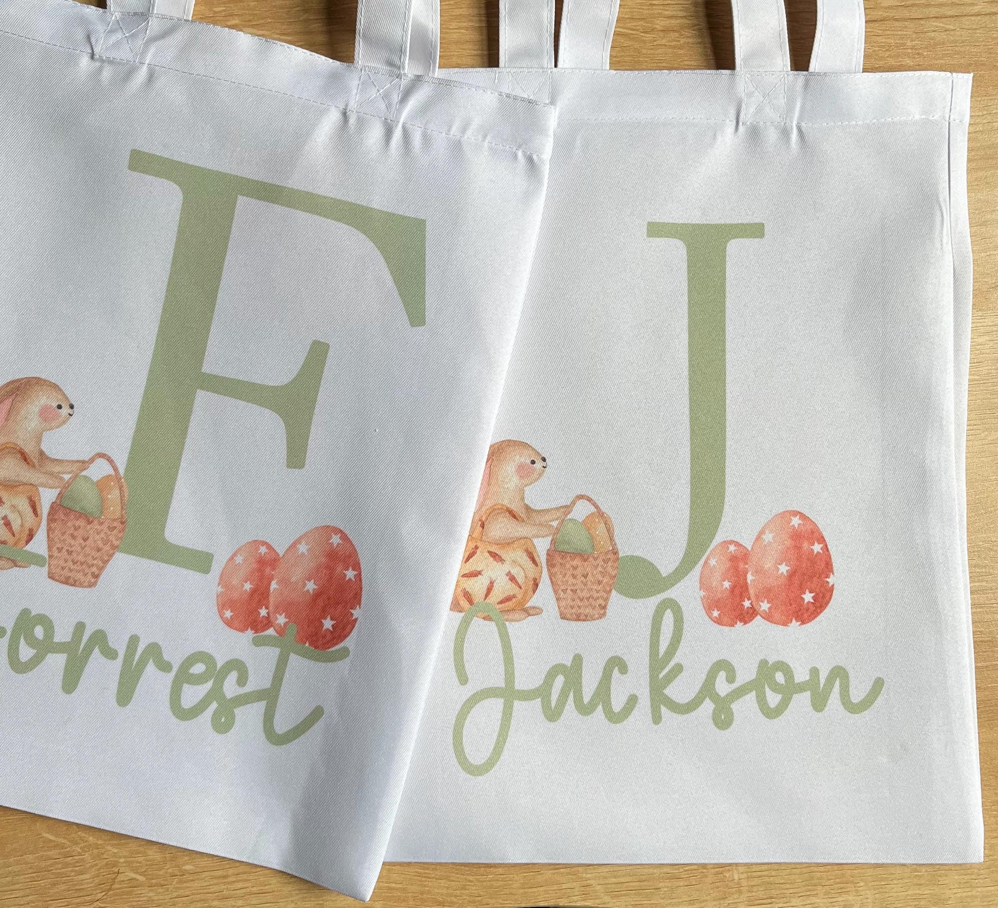 Personalised easter gift bag, Easter bag, Easter accessories, Personalised easter gifts, Easter basket, easter egg hunt bag, initial bag