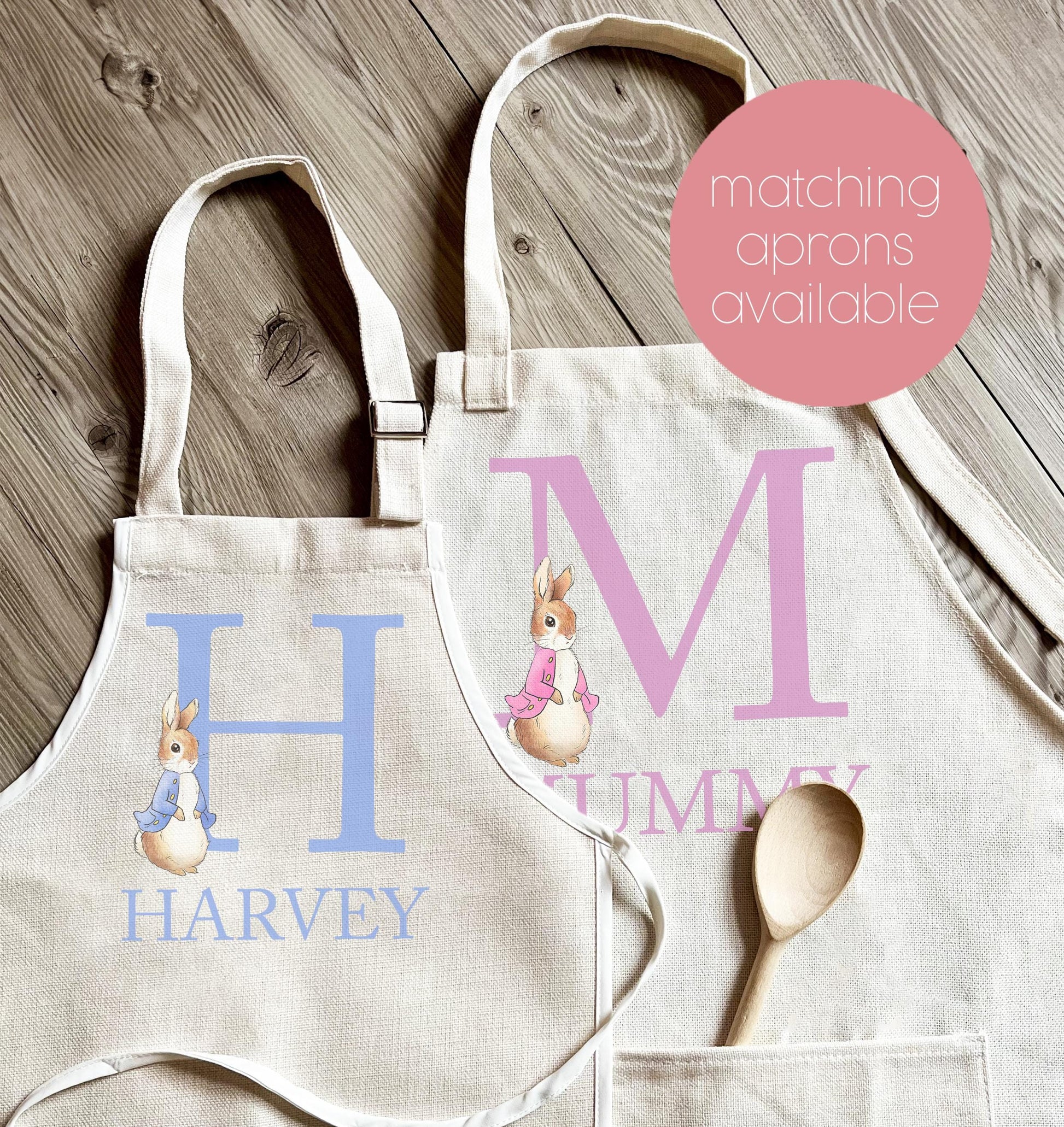 Personalised easter rabbit baking apron, star baker, baking apron, childrens apron, cooking apron