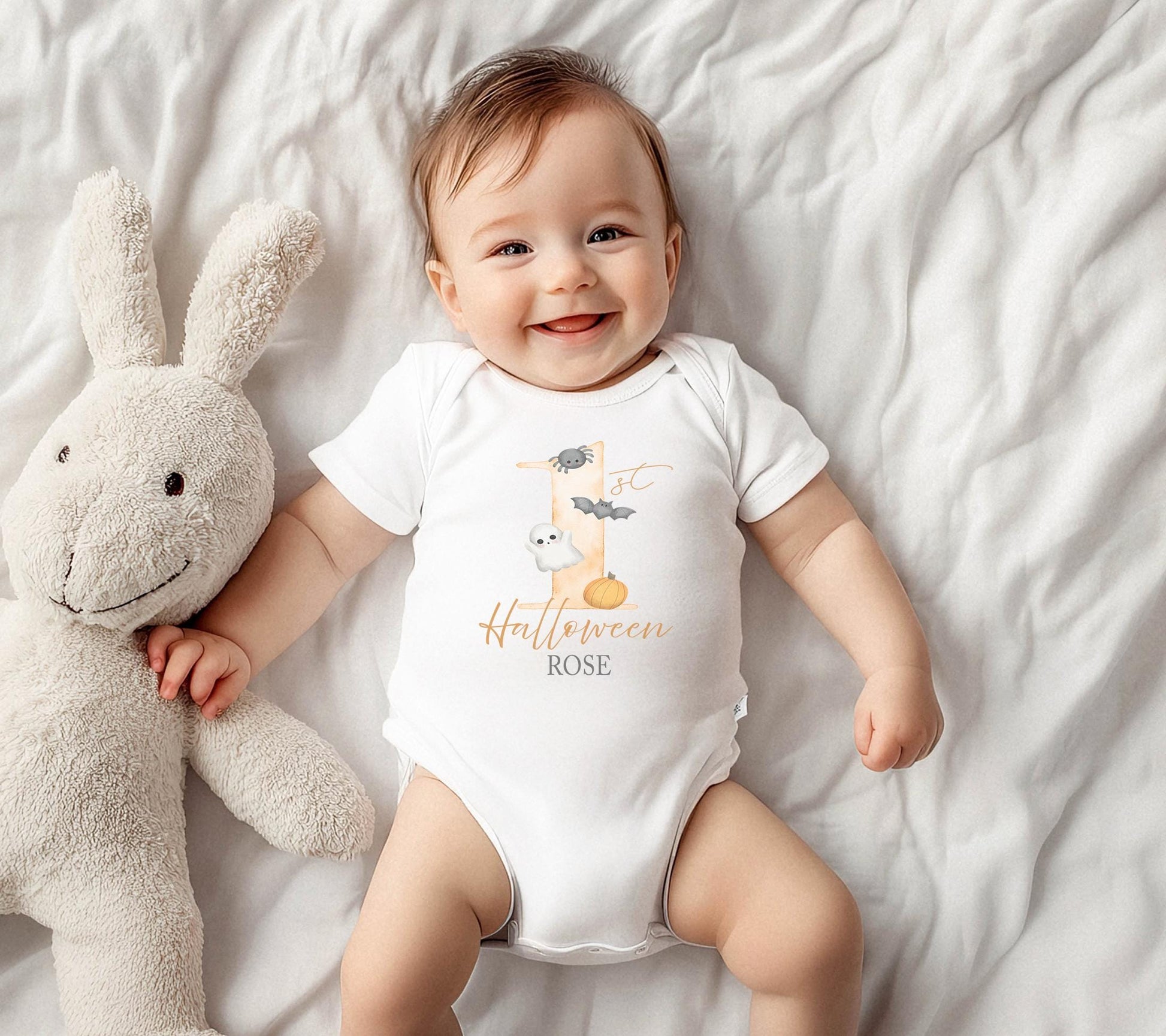 Personalised my first halloween vest , My first halloween top , Halloween clothes, Custom halloween vest , Halloween baby vest
