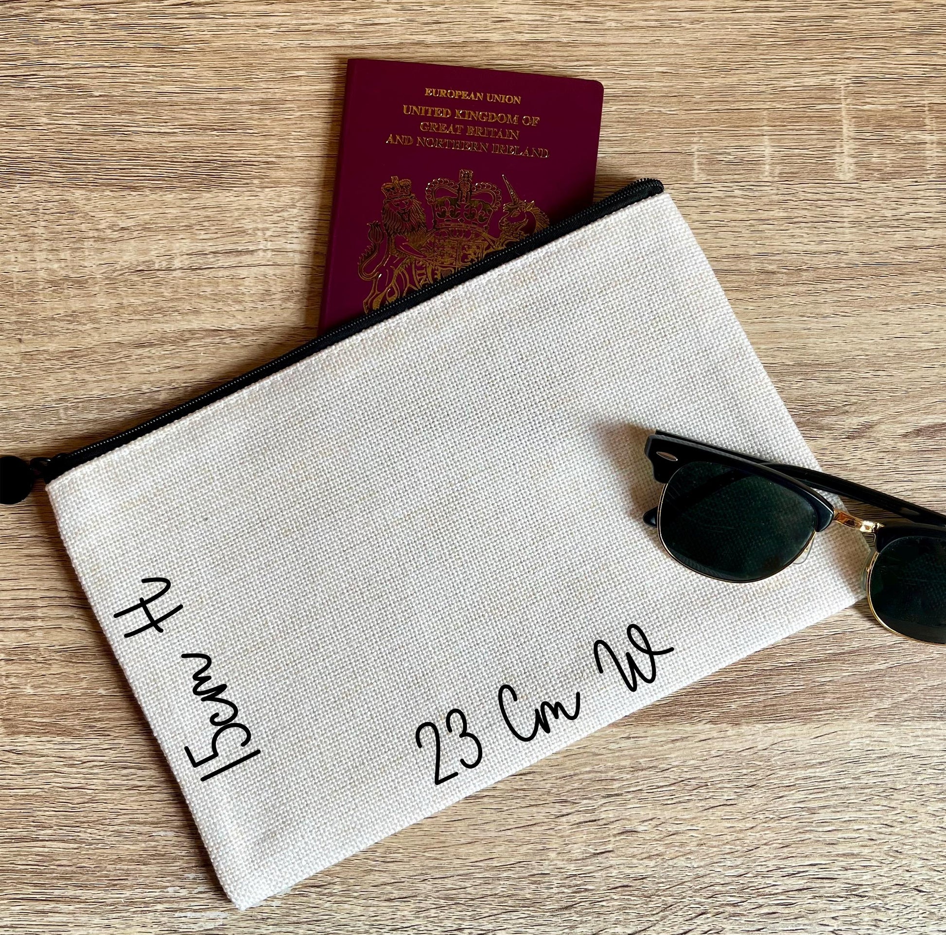 Personalised holiday passport wallet holder, Travel document holder, Personalised passport family holder, Travel family passport wallet