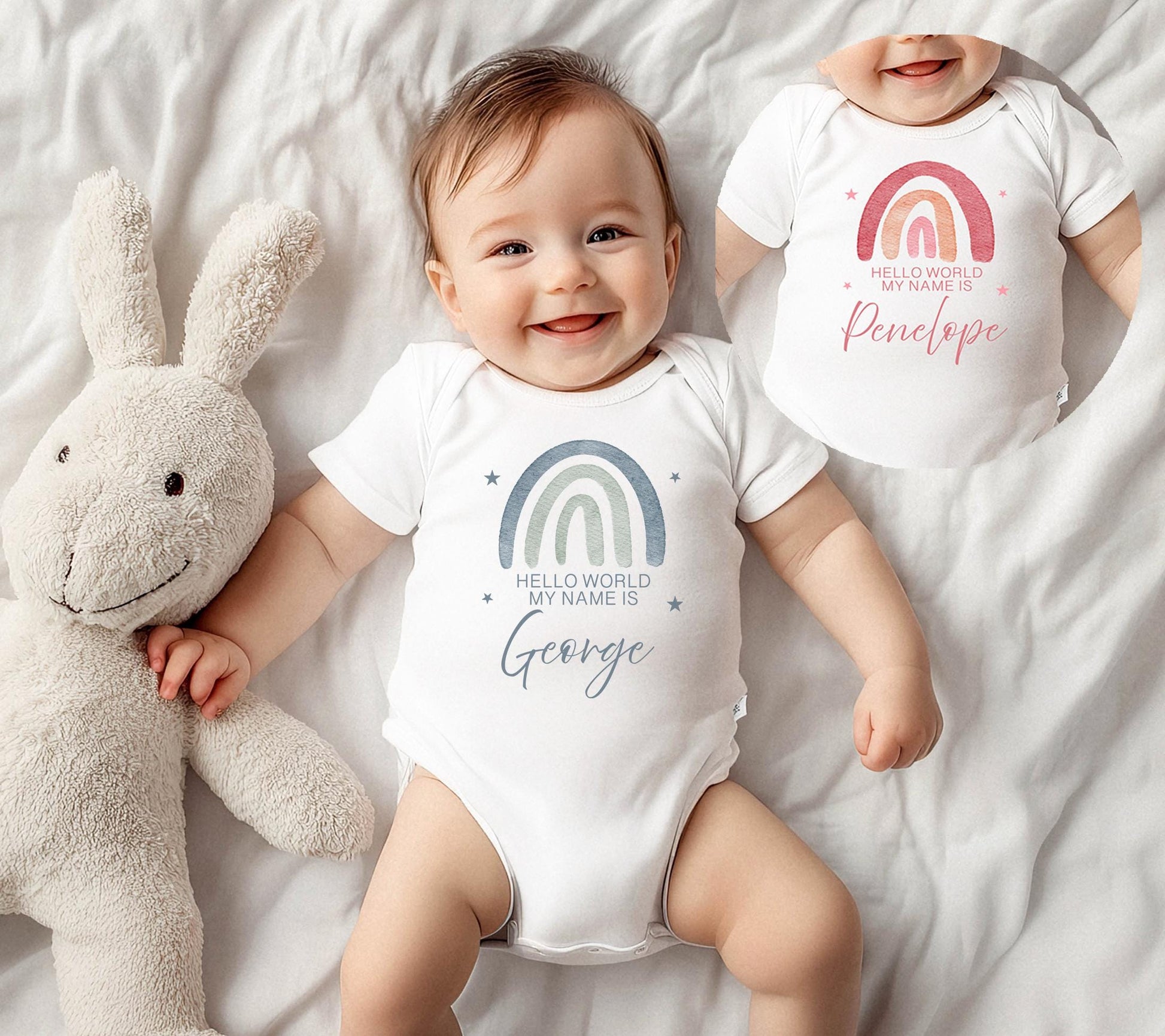 Personalised new born baby vest , Personalised new arrival  vest , Personalised baby shower vest gift , Rainbow baby announcement vest