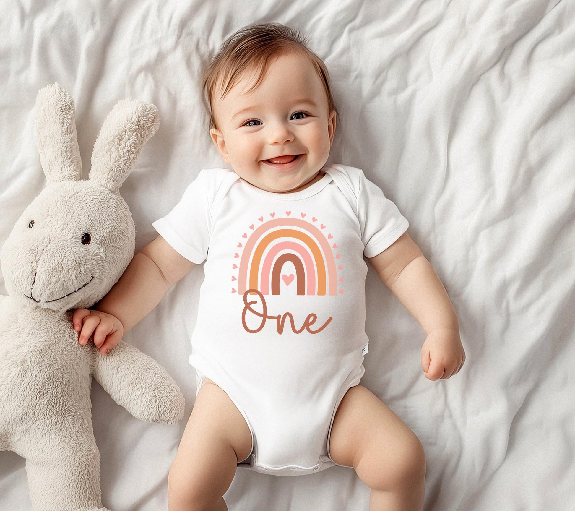 personalised first birthday rainbow baby vest , First birthday rainbow vest , 1st birthday rainbow vest , first birthday clothes