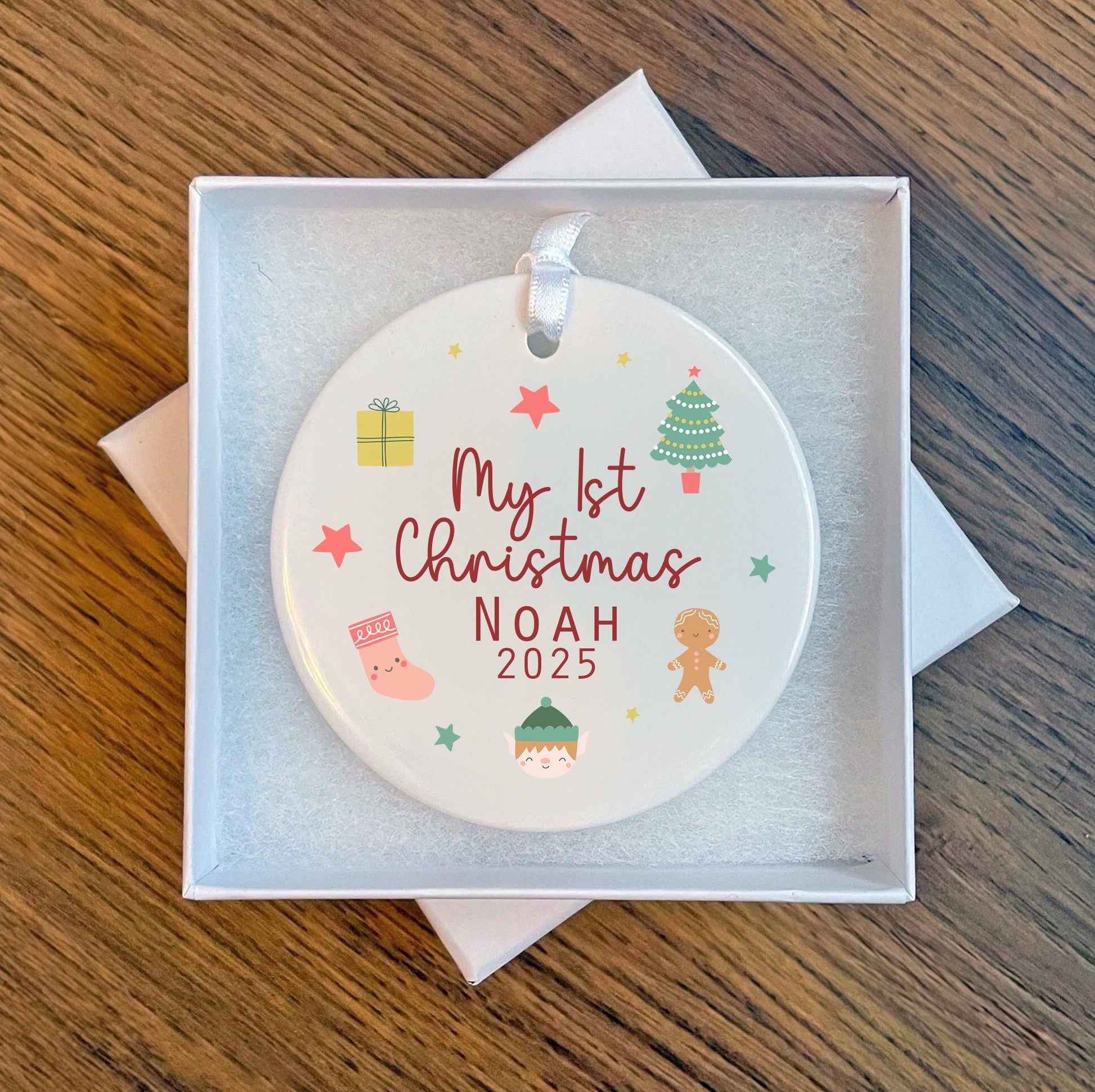 Personalised first christmas tree bauble, My 1st christmas bauble, My first xmas bauble, First christmas tree ornament