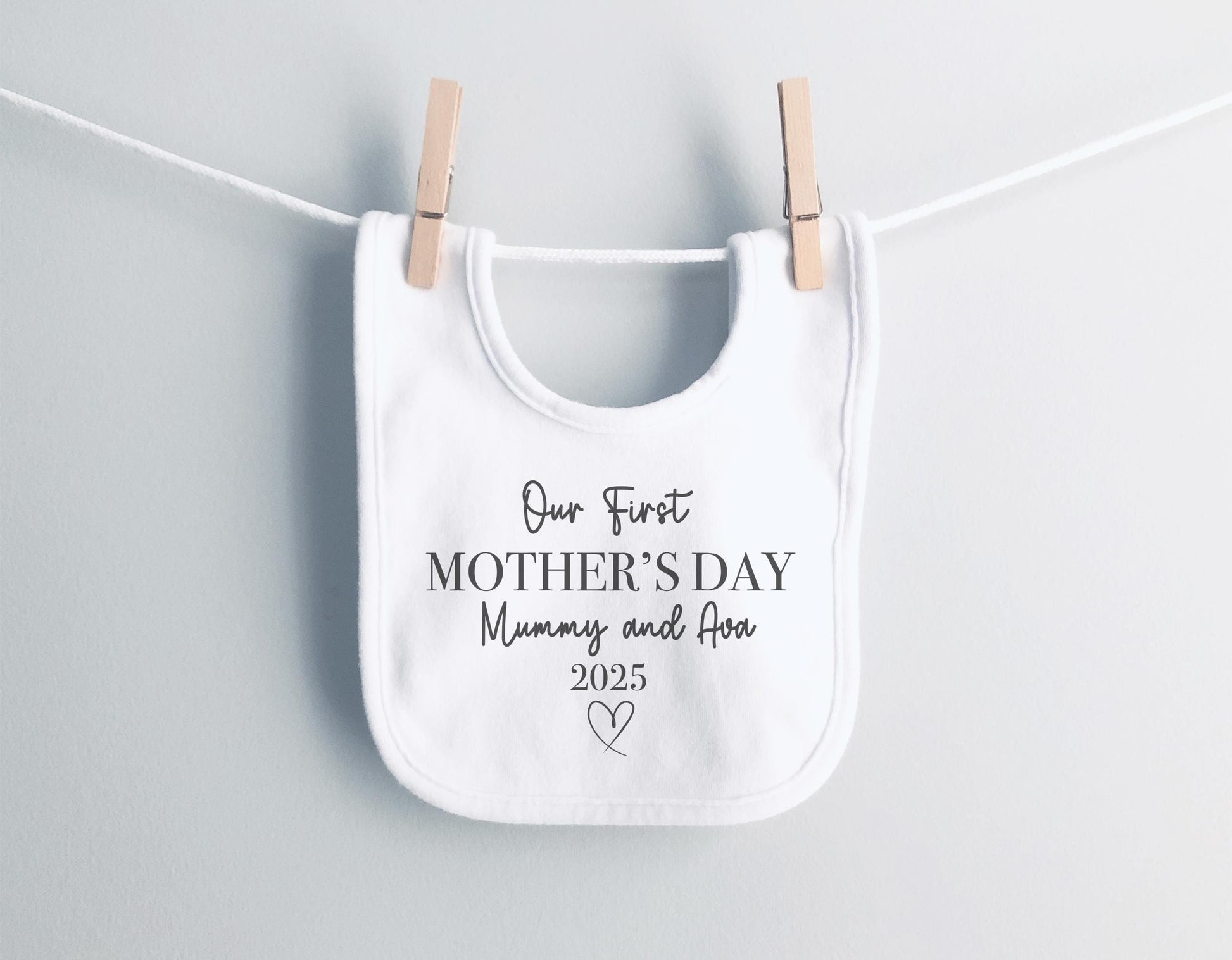 personalised first mothers babies vest, baby clothes, mothers day gift, first mothers day, first mothers day gift, Mothers day baby bib