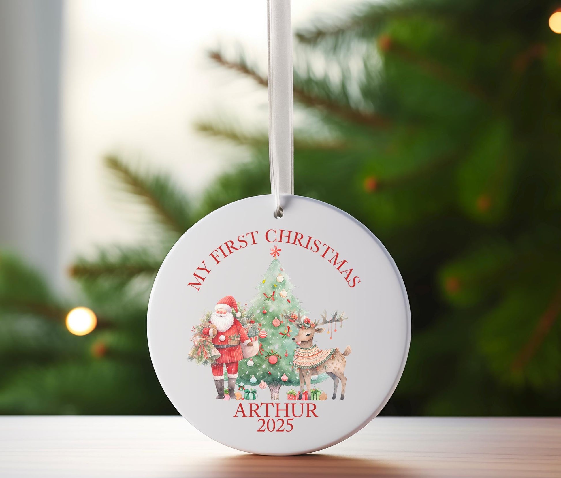 Personalised first Christmas nutcracker  tree decoration ornament christmas eve box personalised santa sack first christmas gift