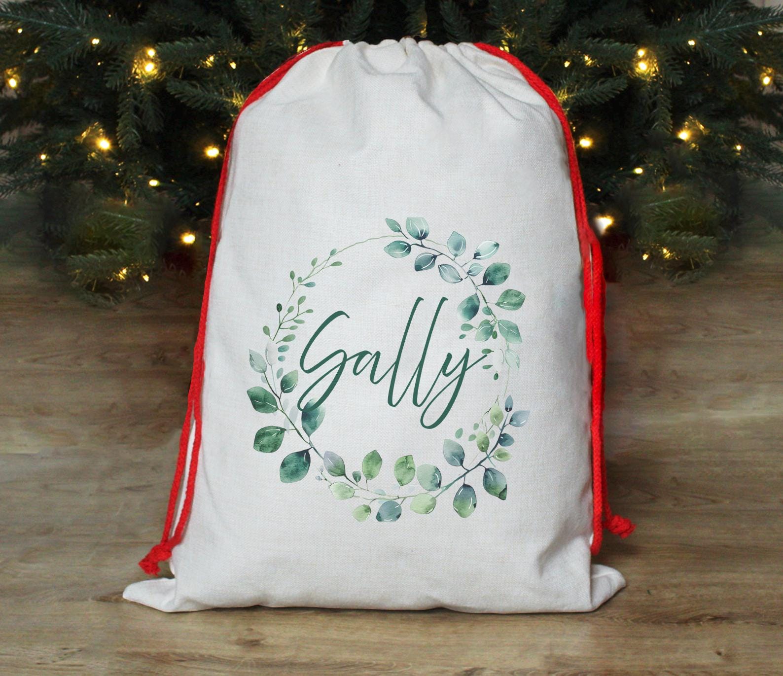 Personalised special delivery woodland animal ice skating gift sack christmas eve box personalised santa sack first christmas gift