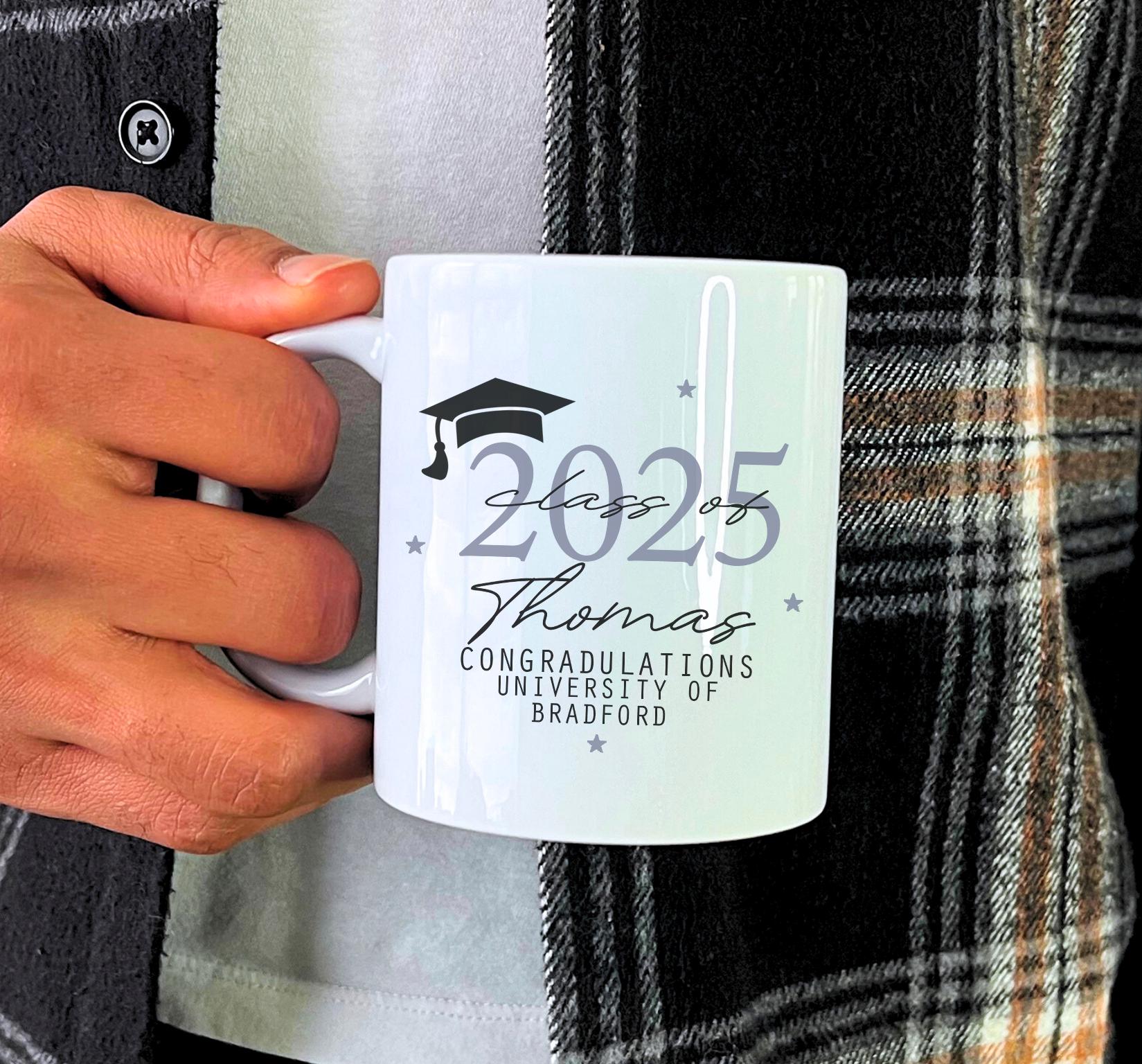 Personalised graduation ceramic mug gift, Graduation gift, Personalised Graduation gift