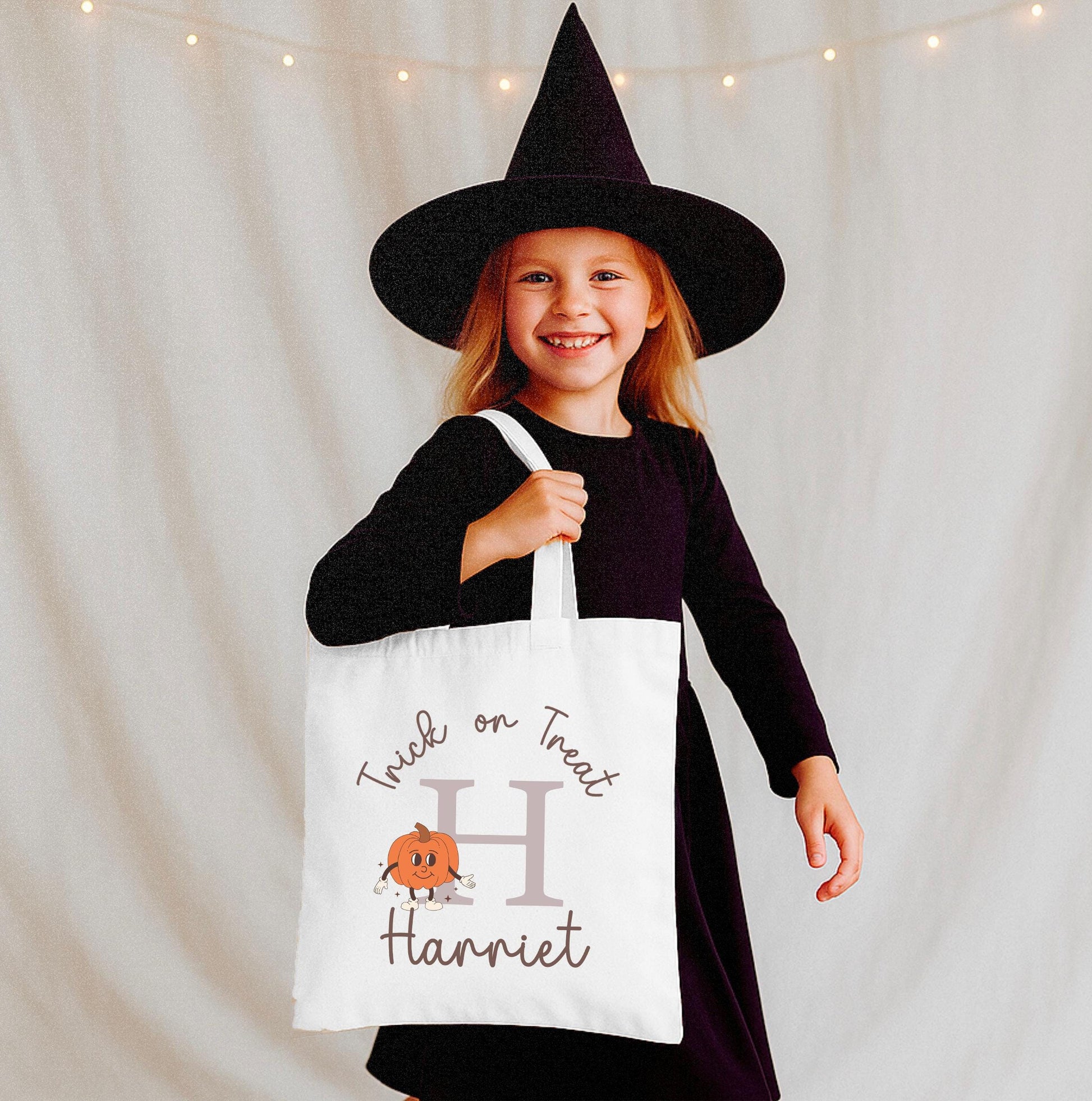 Personalised Halloween pumpkin bag , Boo Basket , Trick or Treat Bag , Halloween Gift Bag , Halloween Baskets , Halloween Decor