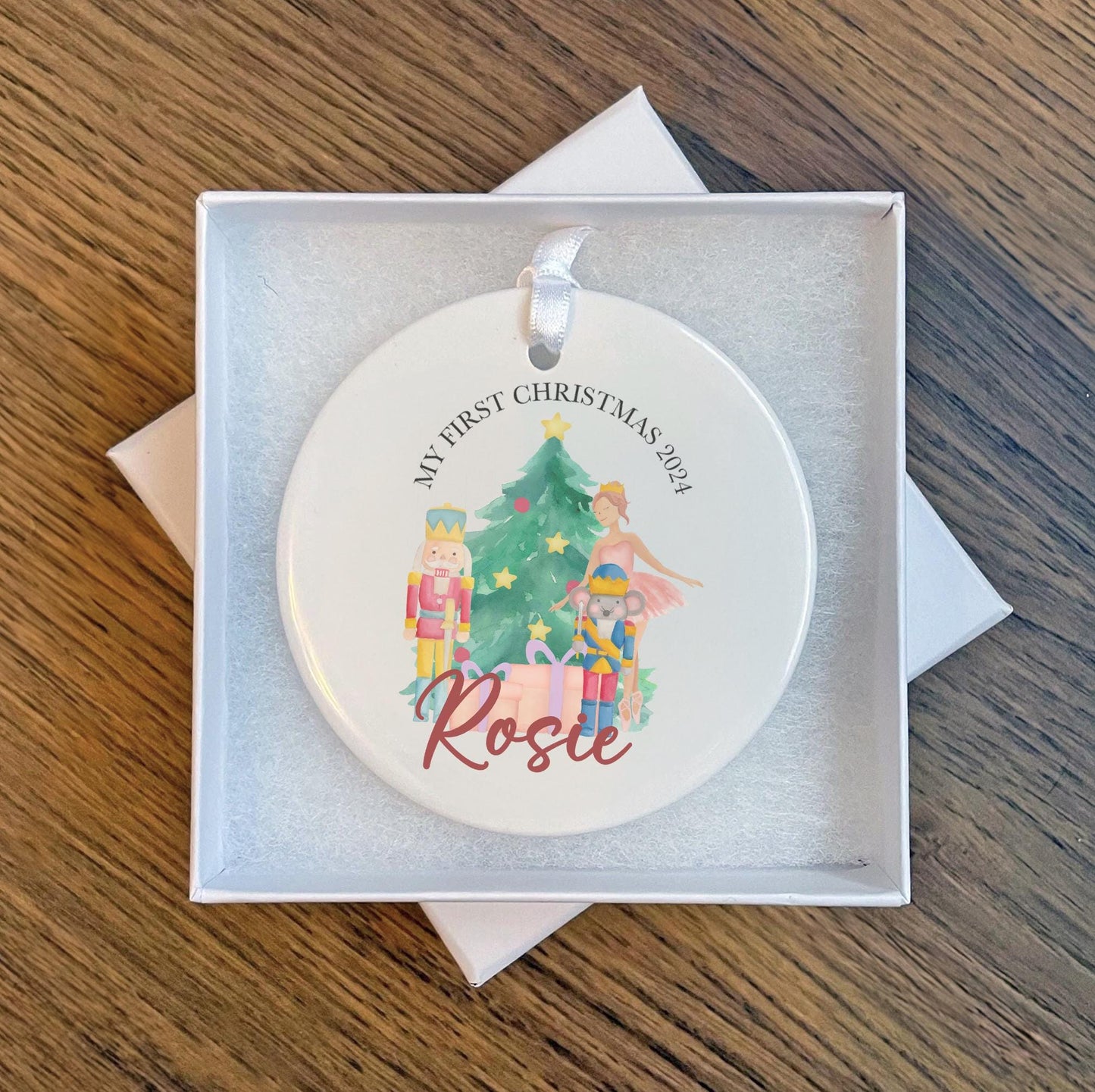 Personalised first Christmas nutcracker tree decoration ornament christmas eve box personalised santa sack first christmas gift