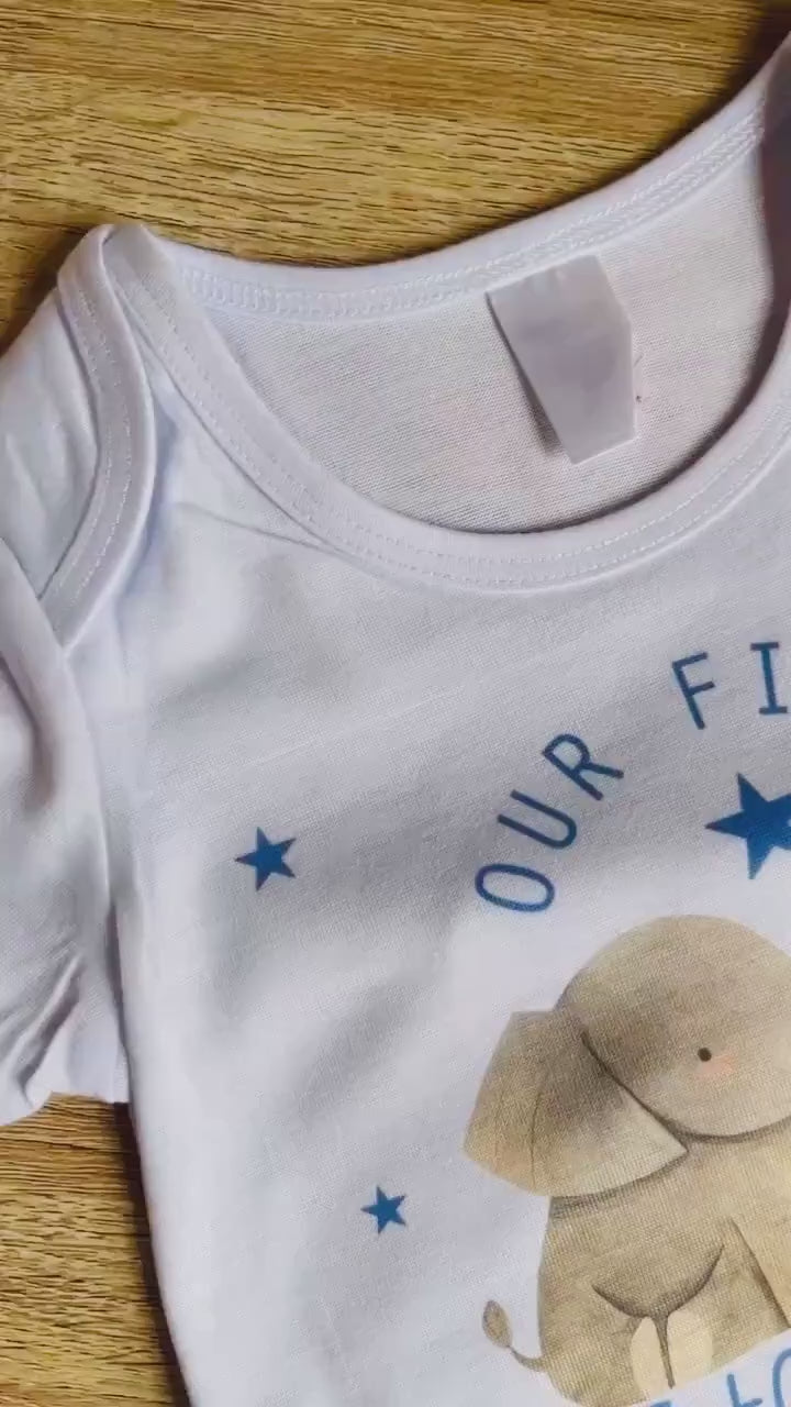 Personalised our first fathers day vest , Baby clothes , Fathers day gift, First fathers day , first fathers day gift , Best daddy vest