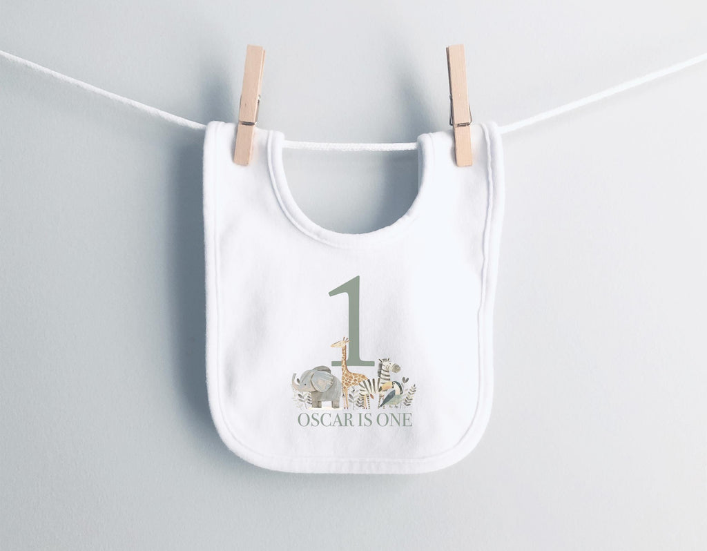 personalised first birthday safari animal baby vest, birthday animal bib, Personalised 1st birthday vest, Personalised birthday vest