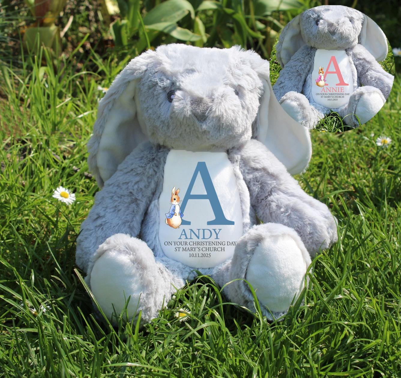 Personalised christening keepsake teddy gift, Personalised baptism baby teddy, Personalised naming ceramony teddy