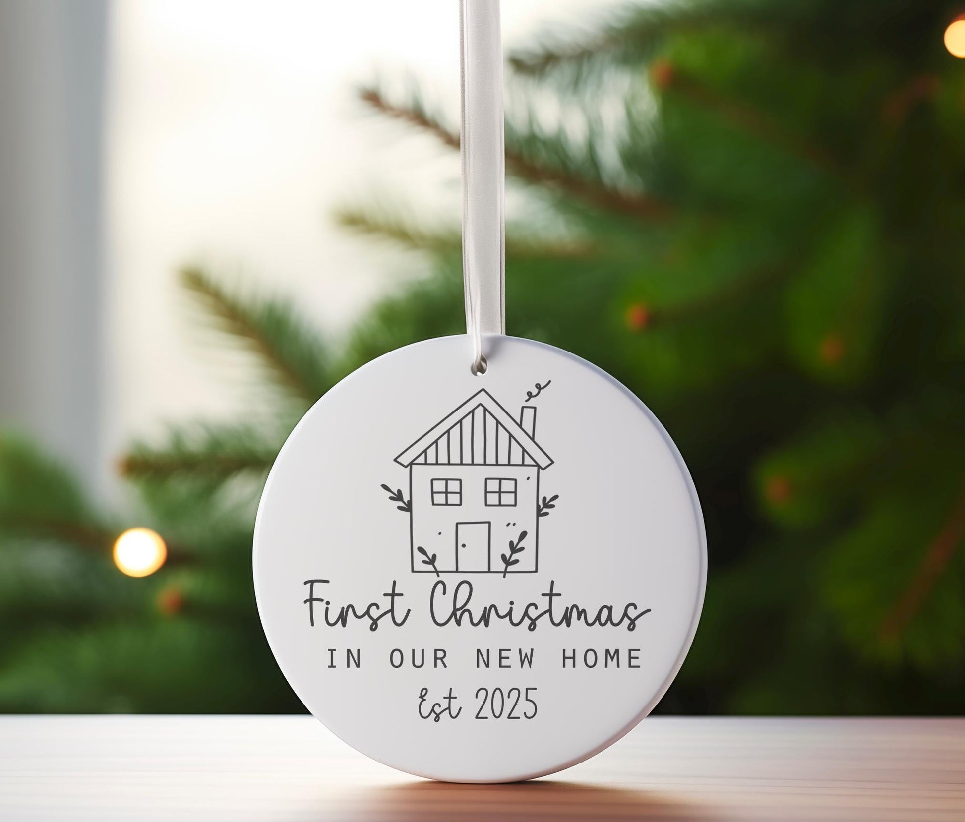 Personalised new home Christmas tree decoration christmas eve box personalised santa sack first christmas gift