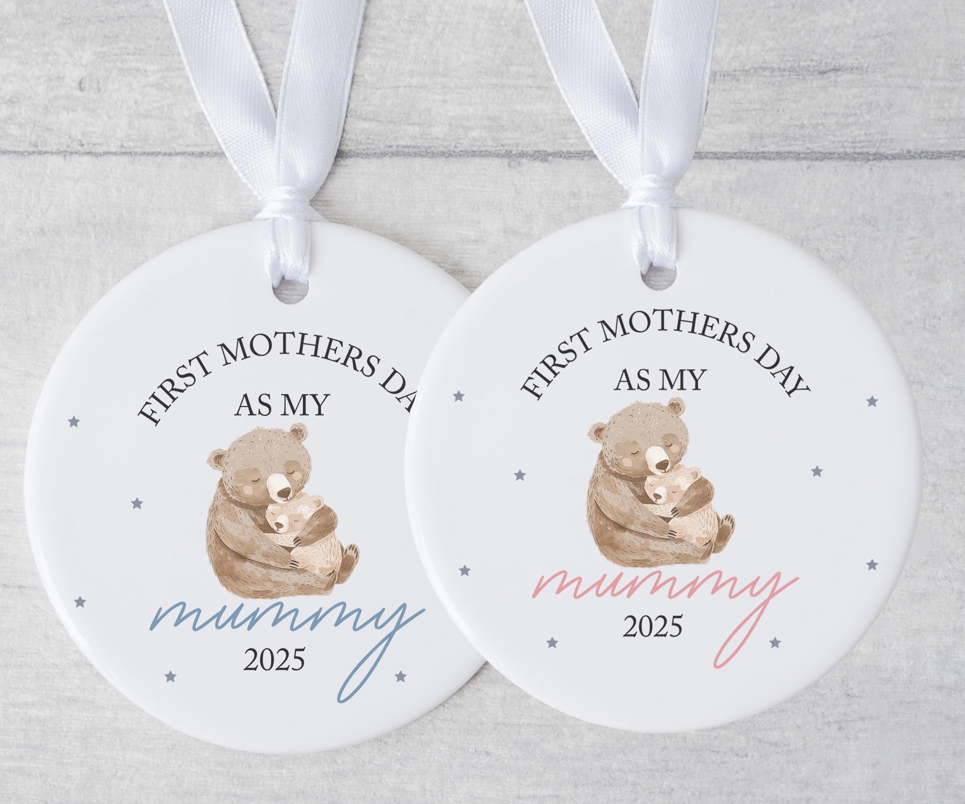 First mothers day as my mummy bear ceramic ornament, ceramic ornament, mothers day gift, mothers day present, ceramic ornament