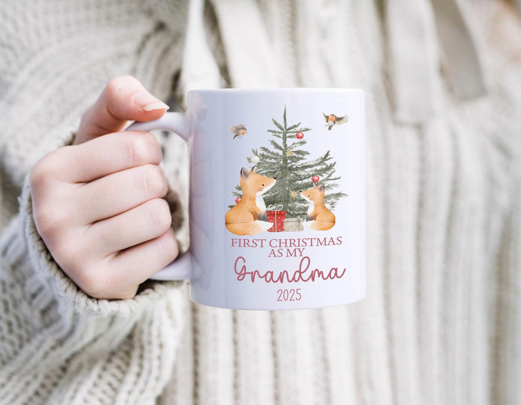 Personalised grandparent mug , First time grandparent gift , Personalised Christmas gift , Christmas mug , Stocking filler