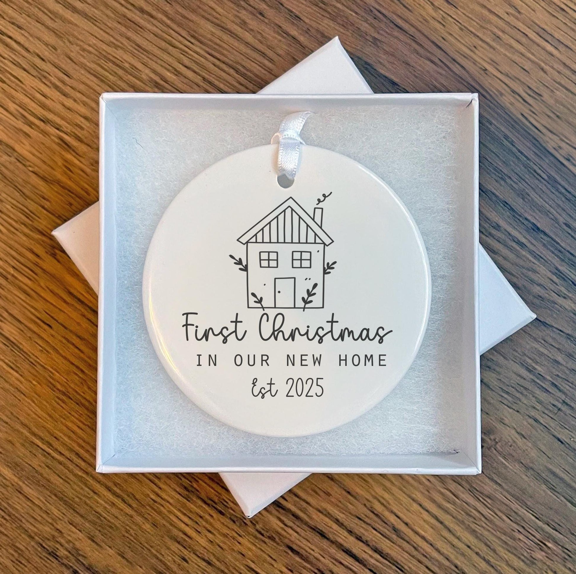 Personalised new home Christmas tree decoration christmas eve box personalised santa sack first christmas gift