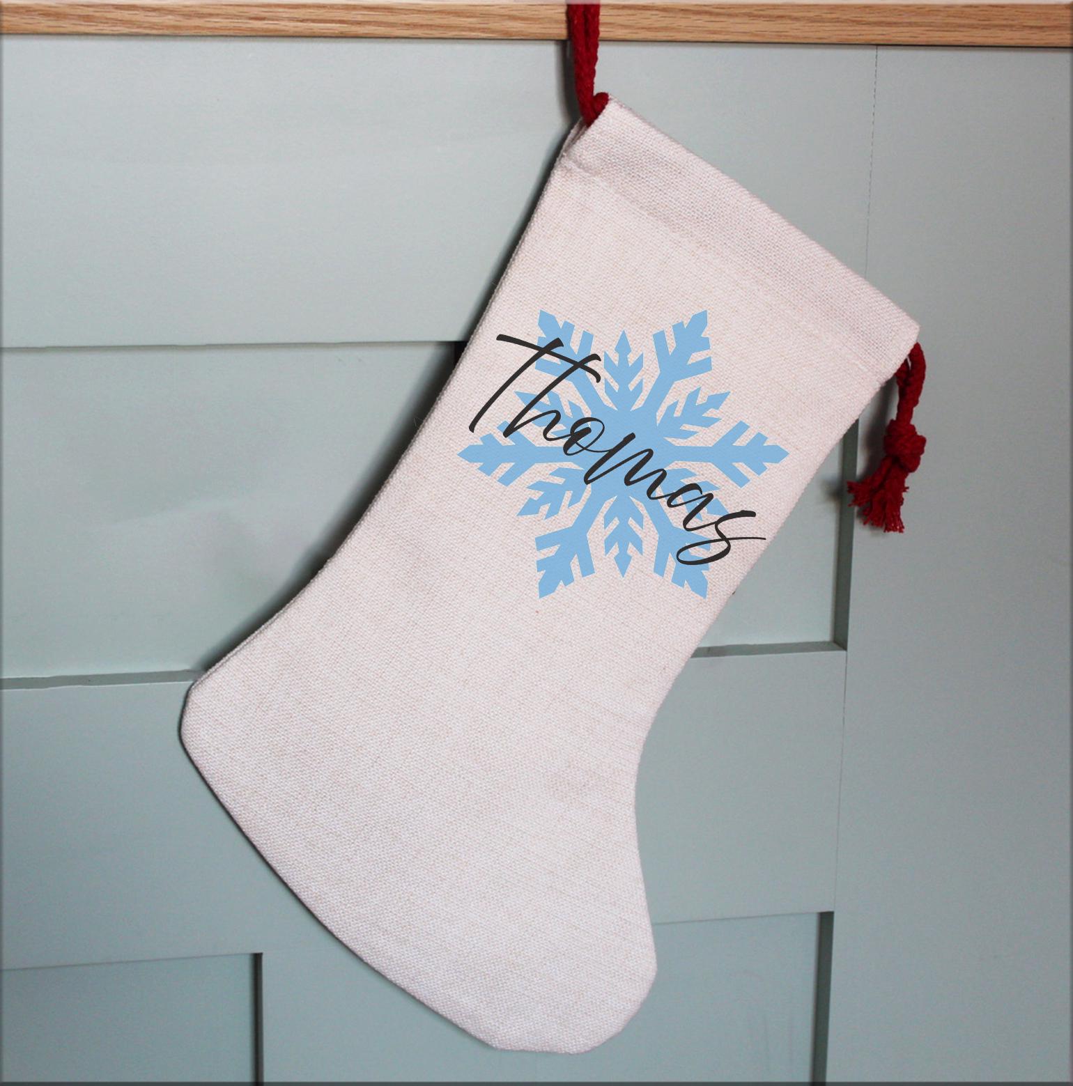 Personalised christmas colourful girls unicorn stocking,  xmas stocking, christmas eve box, personalised santa sack, first christmas gift