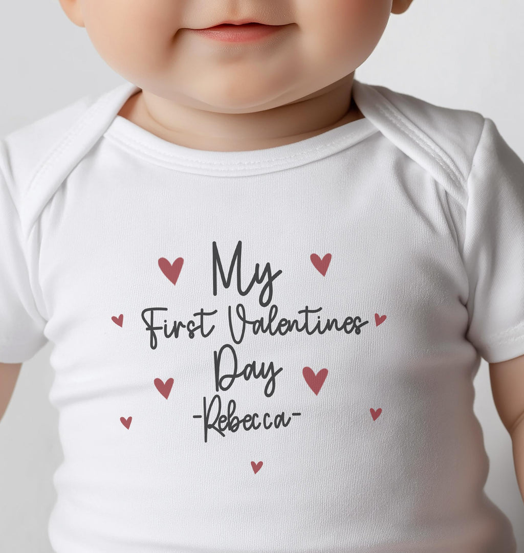 personalised my first valentines day baby clothes first valentines dayvalentines day gift him her valentines day galentines day