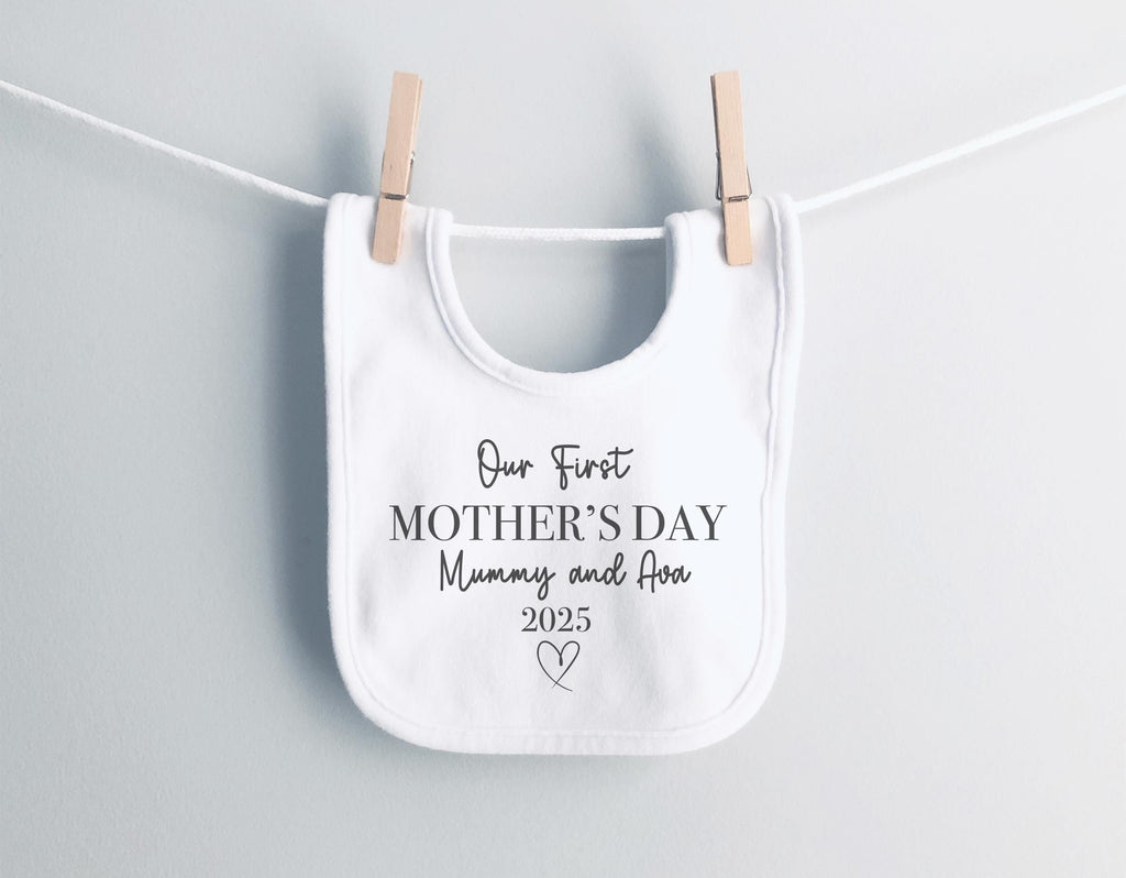 personalised first mothers babies vest, baby clothes, mothers day gift, first mothers day, first mothers day gift, Mothers day baby bib
