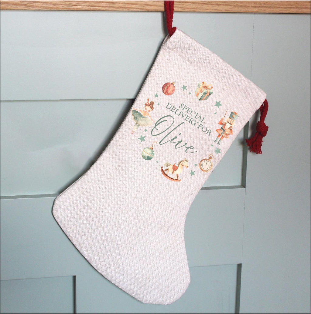Personalised christmas stocking , Nutcracker stocking , Sugarplum fairy stocking , Matching stocking , Chritmas stocking