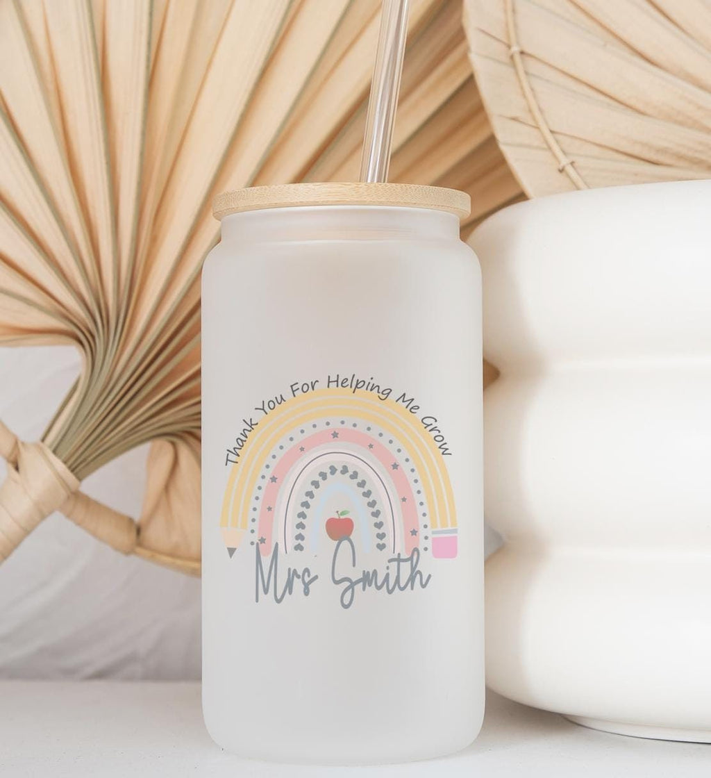 Personalised teacher coffee tumbler bottle, teacher coffee holder, teacher coffee cup