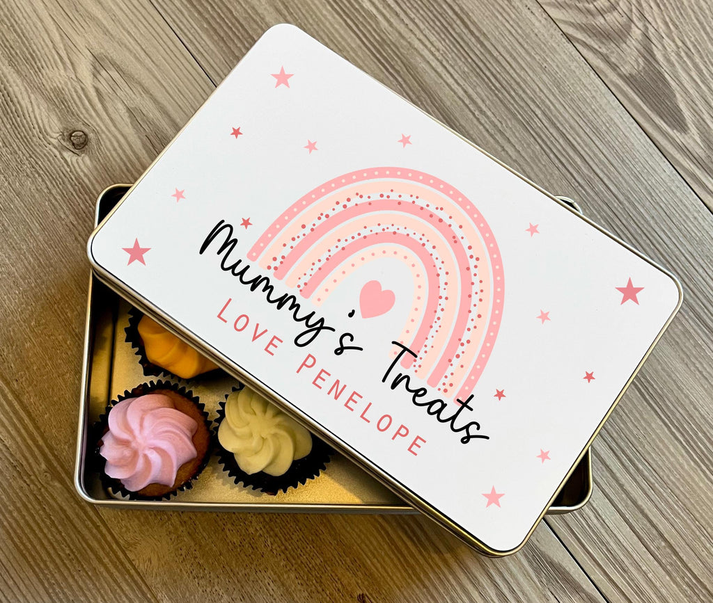Personalised mummys yummy treats tin, Personalised nannies yummy treats tin, Birthday treats tin, Mothers day treat tin