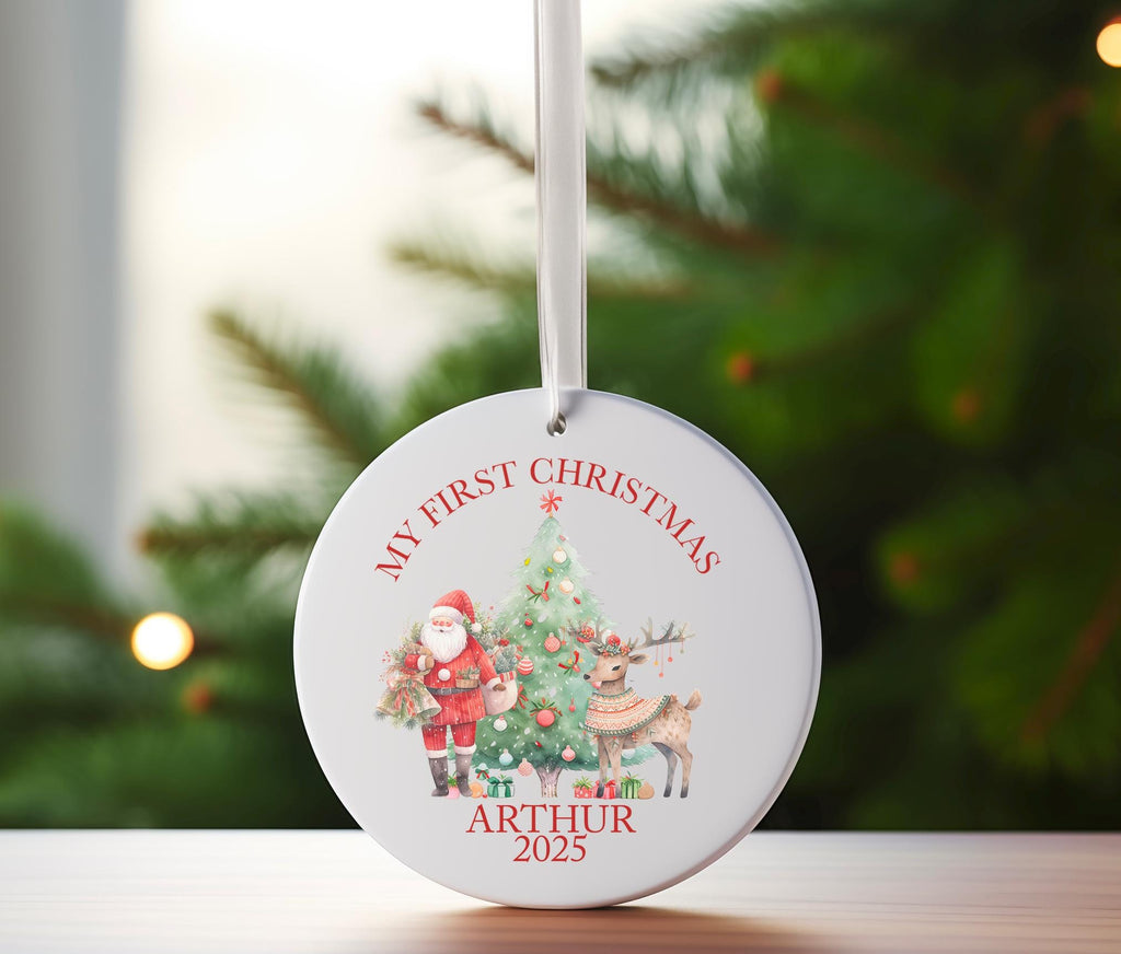 Personalised first Christmas nutcracker  tree decoration ornament christmas eve box personalised santa sack first christmas gift