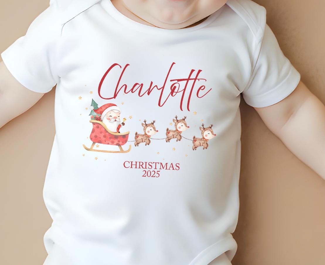 Personalised christmas t-shirt , Matching christmas t-shirt , Christmas eve box , Stocking filler , Personalised christmas gift