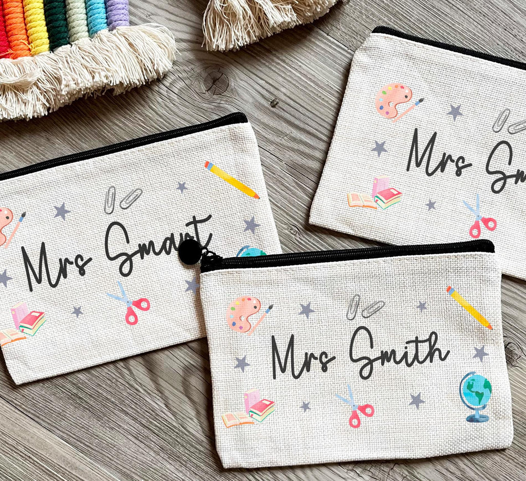 Personalised teacher stationary pencil case, Teacher pencil case, personalised teacher stationary, Teacher stationary organiser