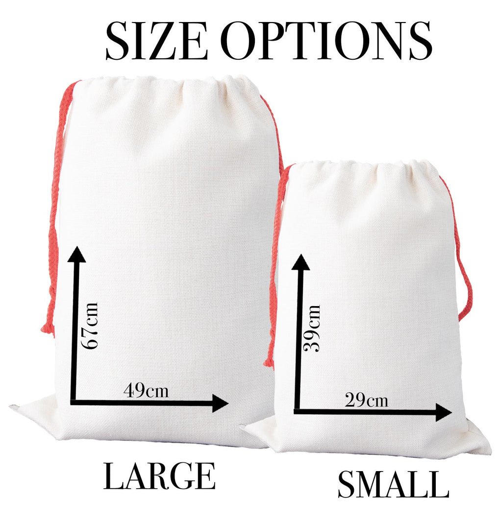 Personalised christmas cute colour family present sack stocking christmas eve box personalised santa sack first christmas gift