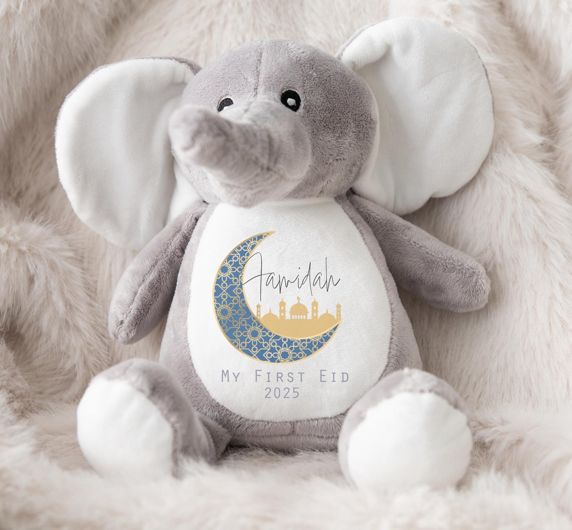 Personalised my first eid mubarak teddy, Eid mubarak teddy Eid mubarak gift, Eid mubarak soft toy