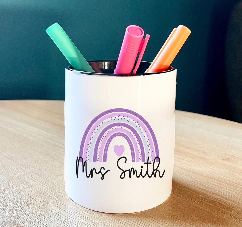 Personalised school teacher stationary pencil pot, Teacher pencil pot, Headteacher pencil pot, Stationary pot