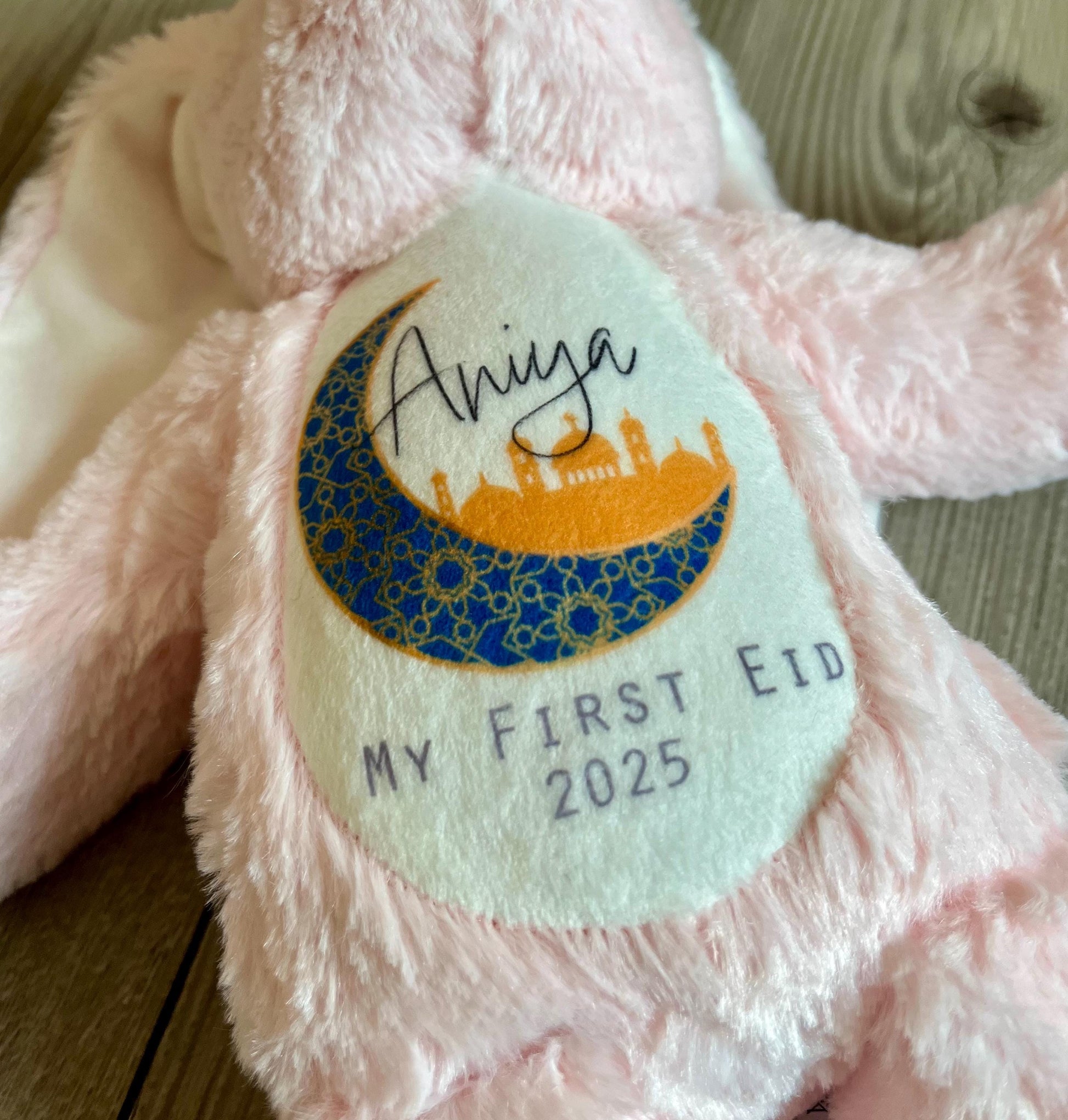 Personalised my first eid mubarak teddy, Eid mubarak teddy Eid mubarak gift, Eid mubarak soft toy