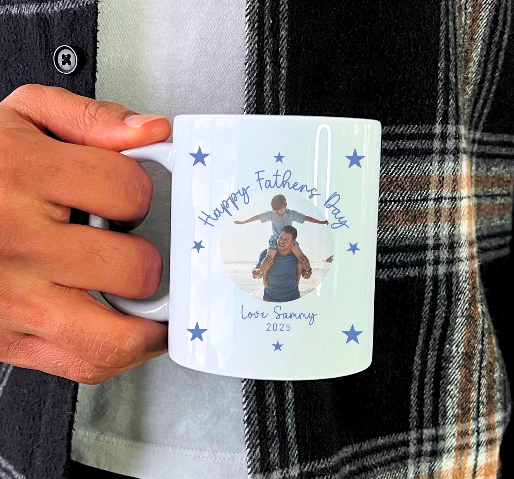 Personalised fathers day photo mug, 1st Fathers day photo mug, First fathers day mug