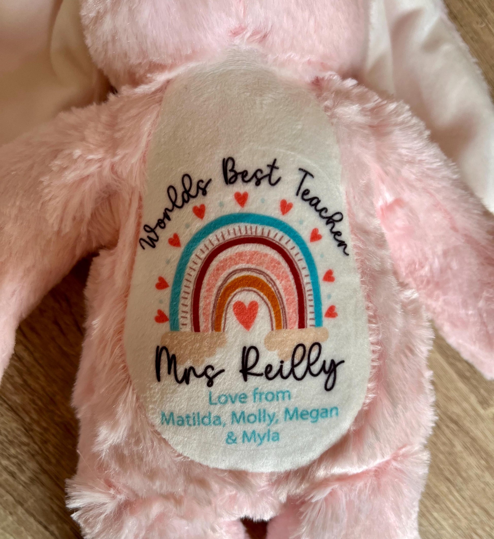 Personalised  worlds best teacher teddy gift, Teacher appreciation teddy, Worlds best teacher gift, Personalised best teacher teddy