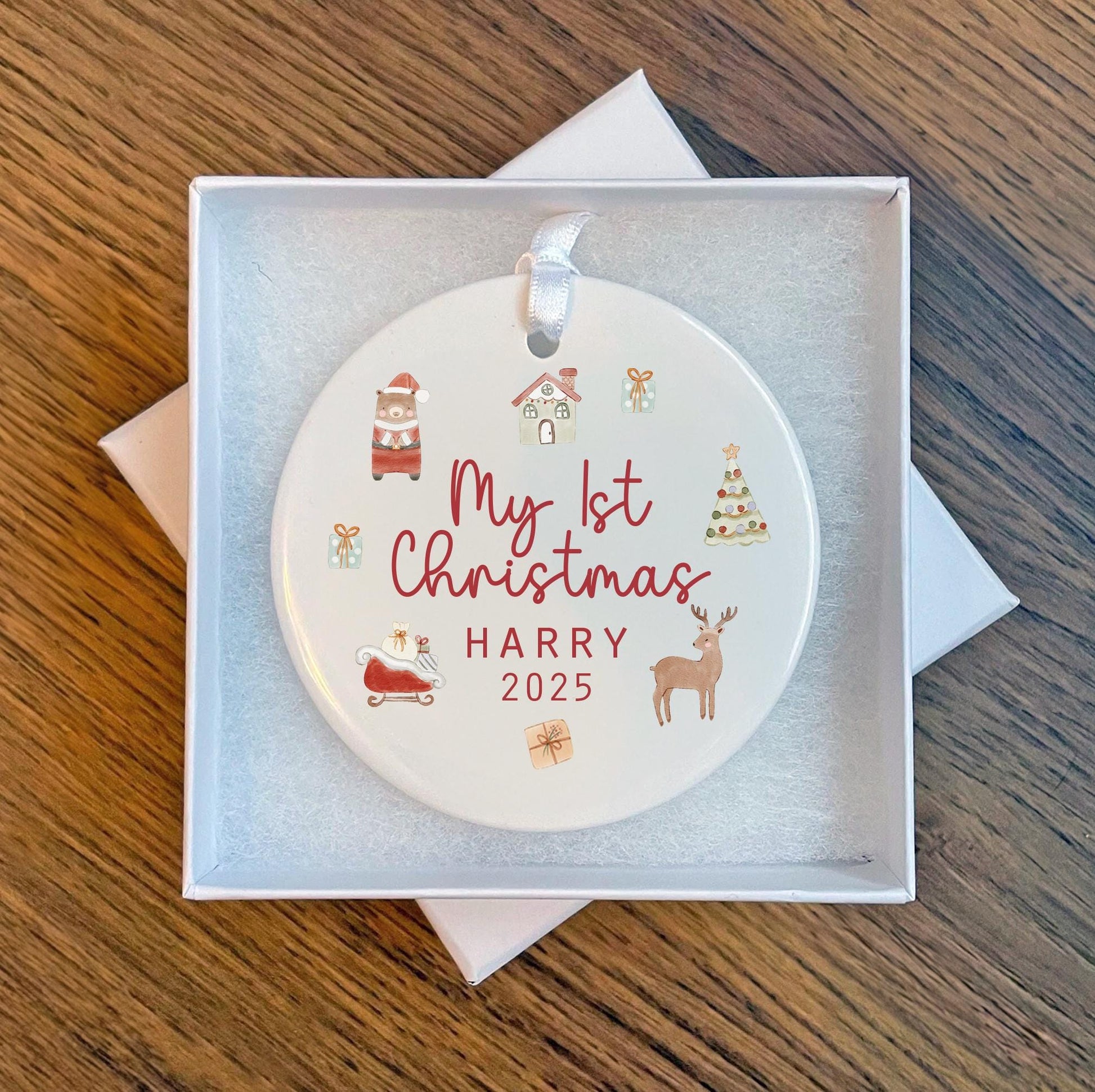 Personalised baby my first christmas tree decoration, Personalised  baby my 1st christmas tree decoration, My first christmas tree bauble
