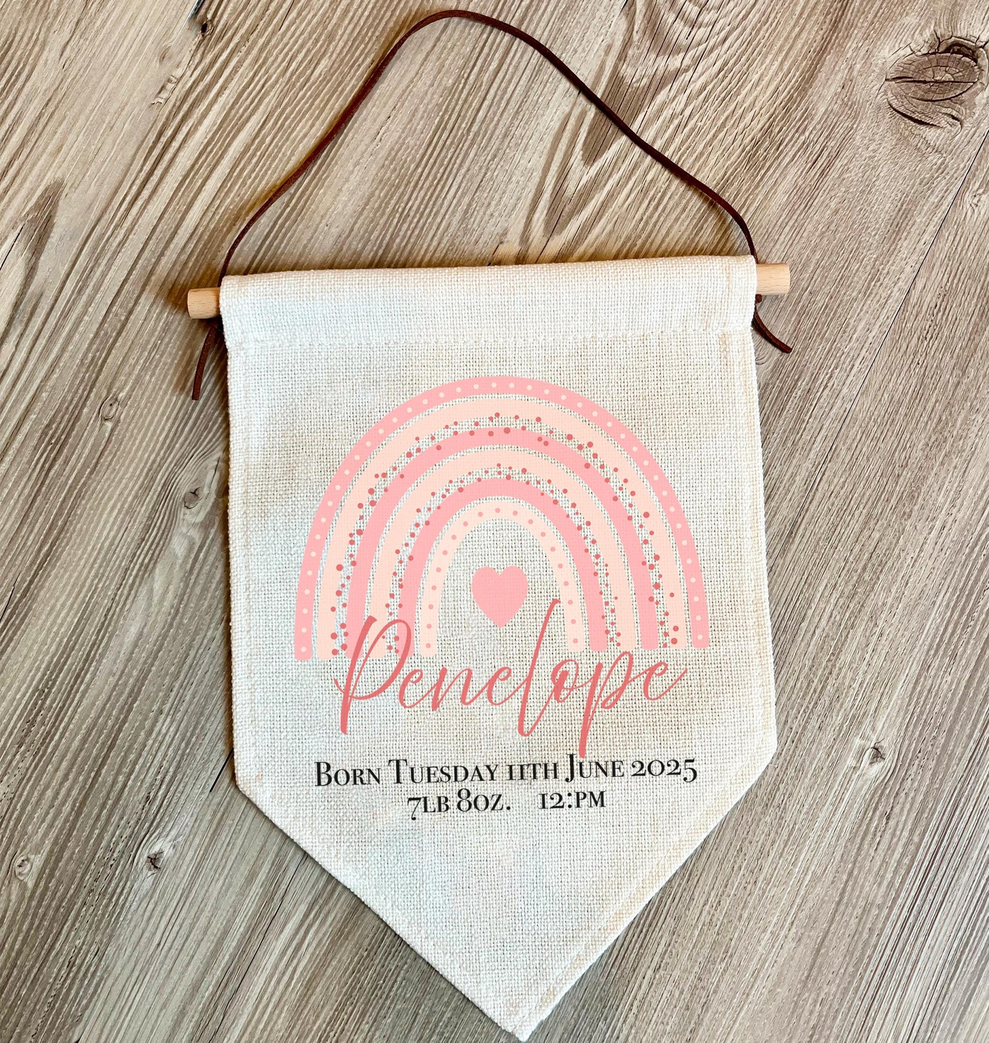personalise new baby birth wall hanging,new baby gift, nursery decor, baby gifts, rainbow baby gift, personalised baby gifts, new baby