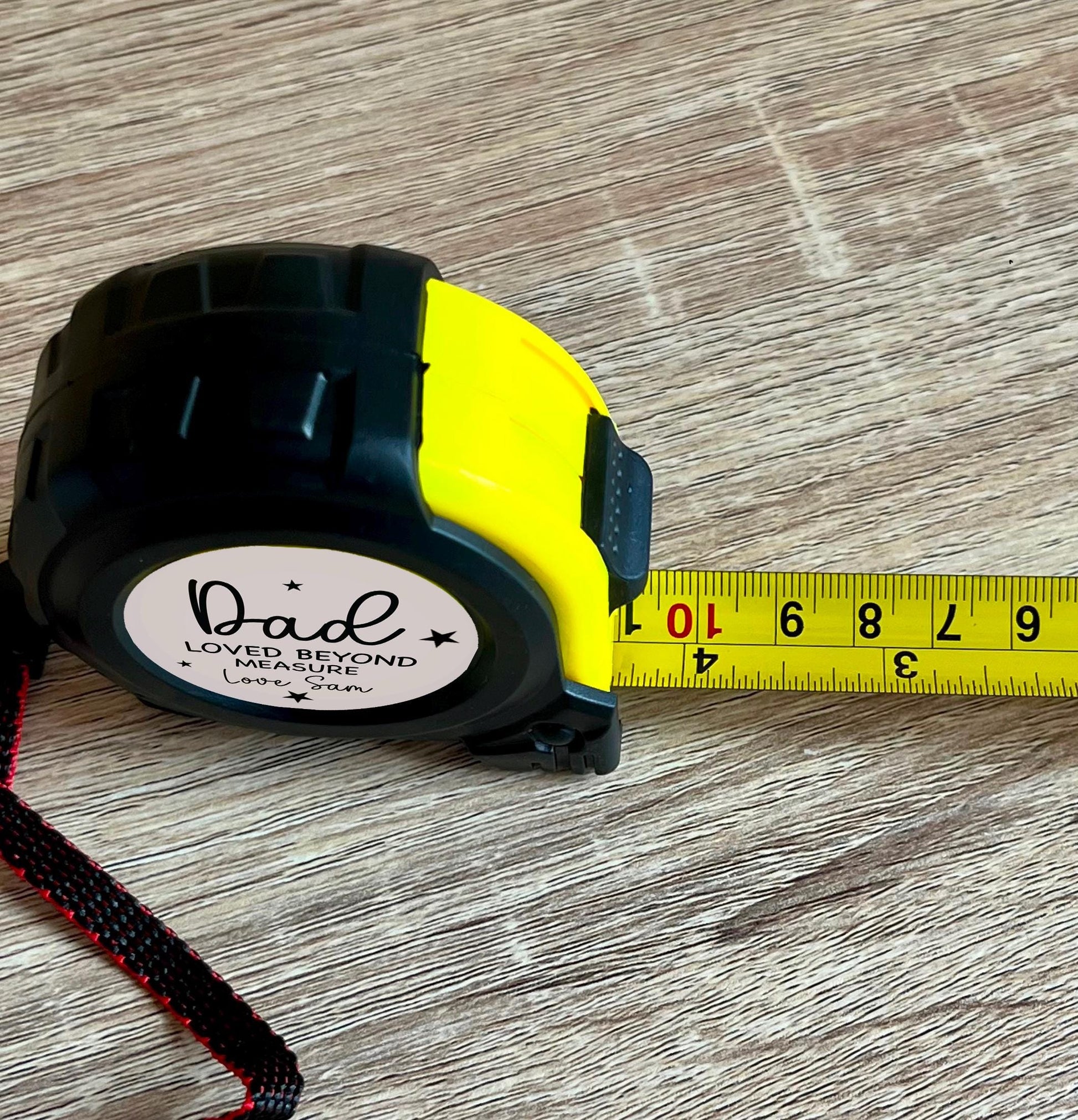 Personalised loved beyond measure dad measuring tape gift, Father of bride gift, Fathers day gift Father of groom gift Personalised dad gift