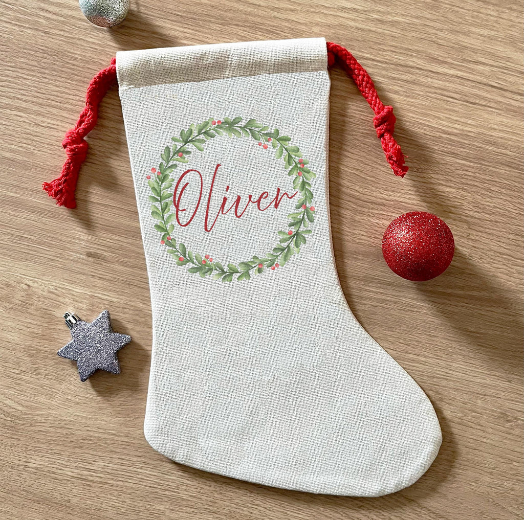 Personalised christmas childrens santas stocking xmas eve gift christmas eve box personalised santa sack first christmas gift
