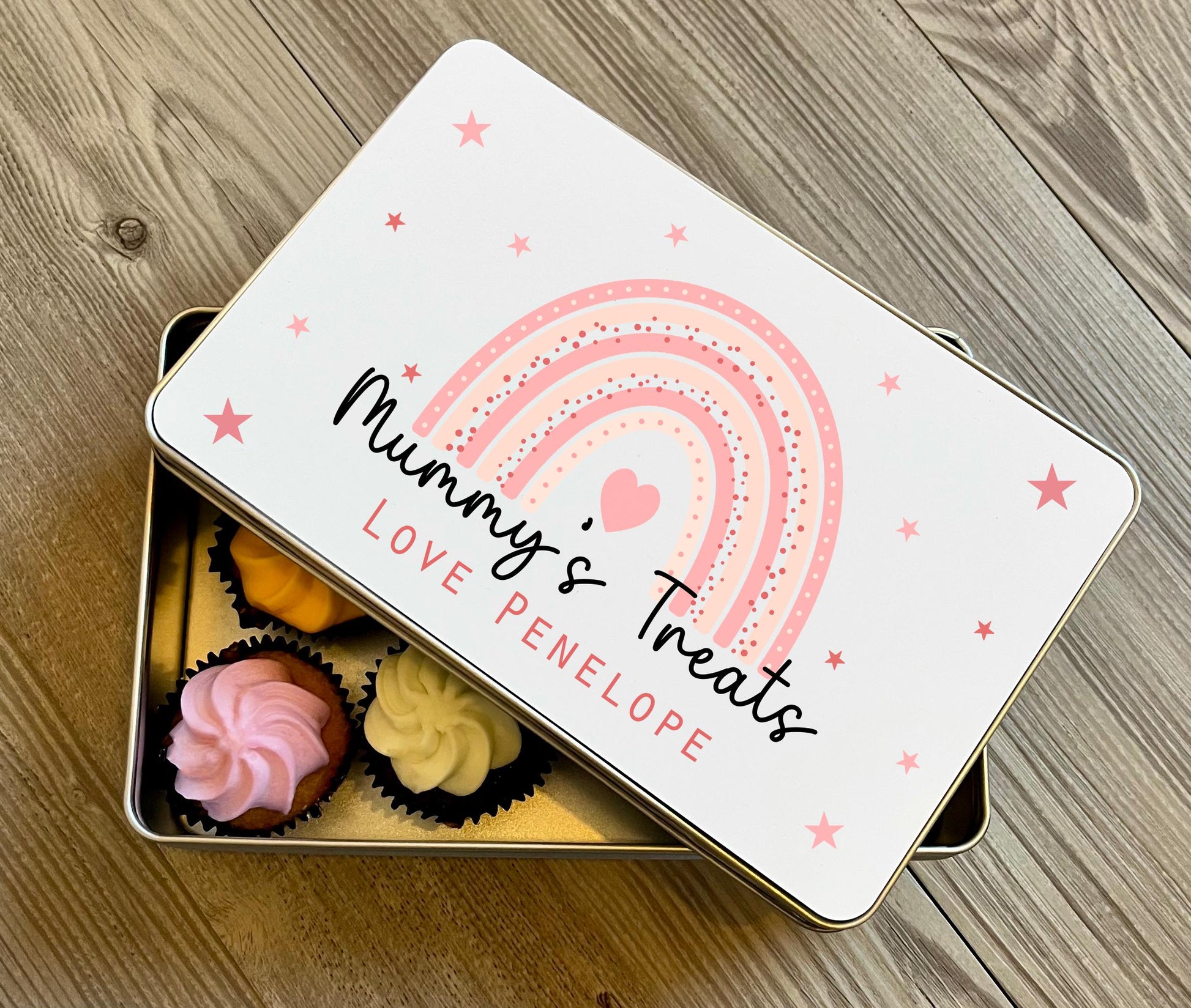Personalised mummys yummy treats tin, Personalised nannies yummy treats tin, Birthday treats tin, Mothers day treat tin